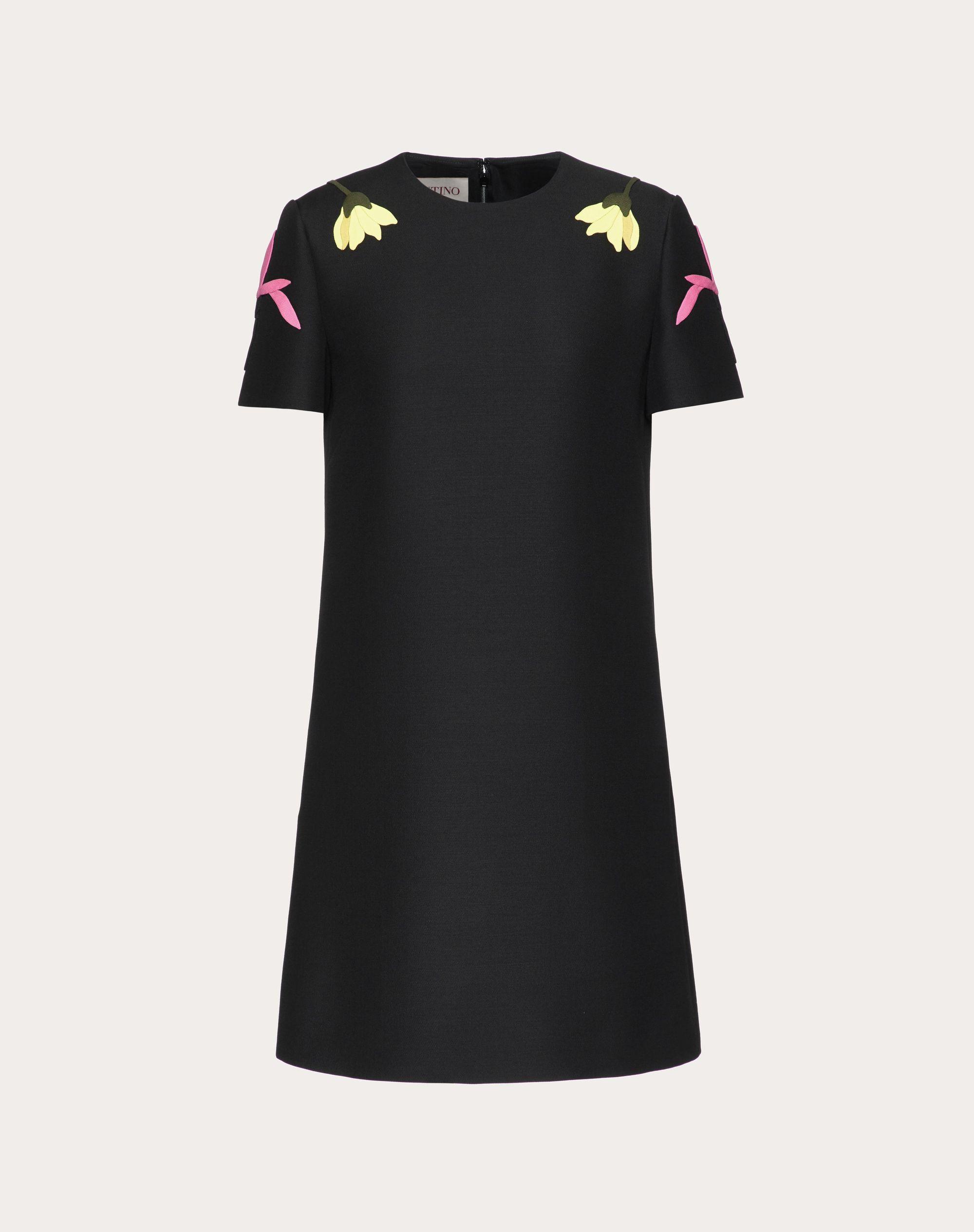 Valentino Wool Embroidered Crepe 