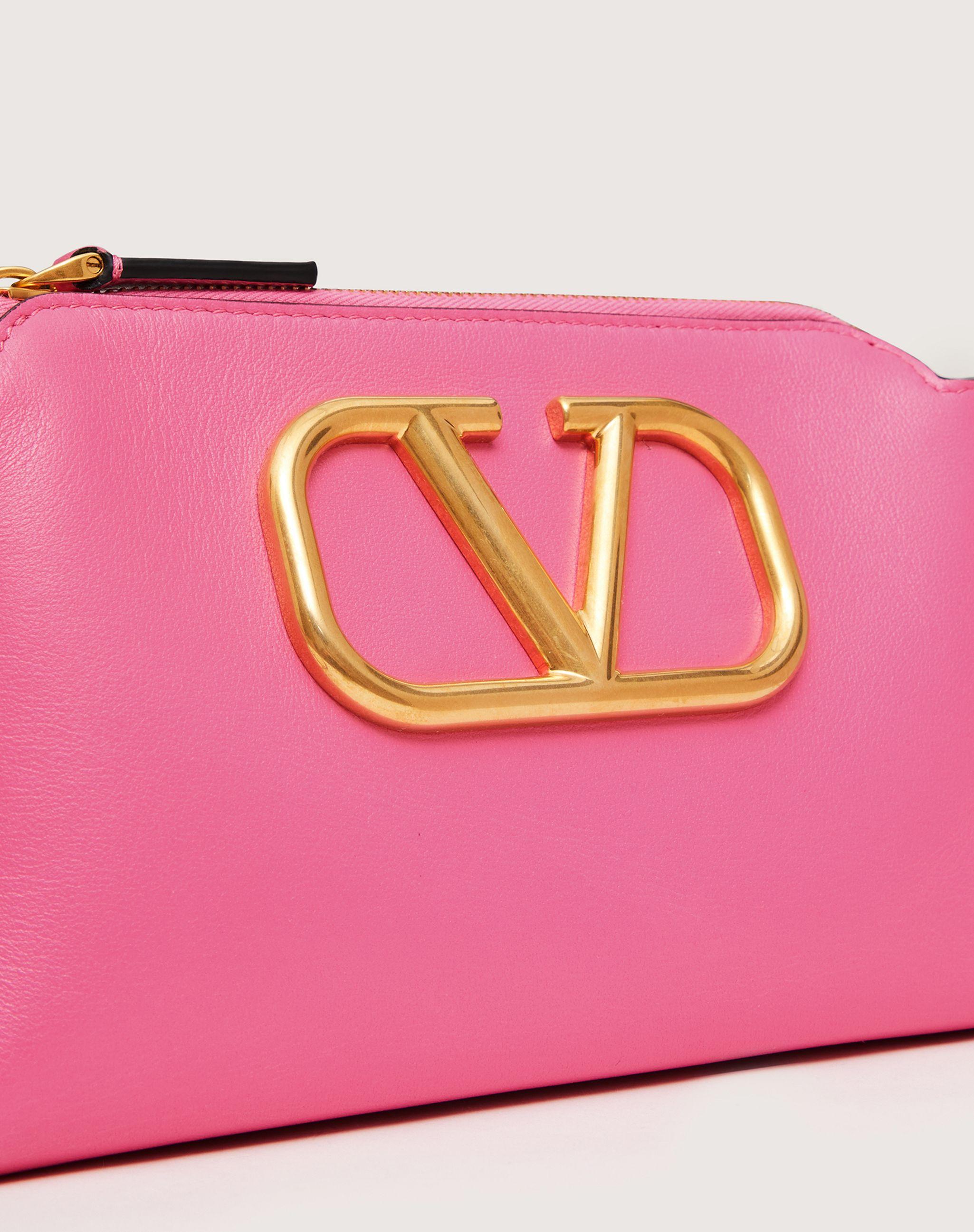 Valentino Garavani Pink & Beige VLogo Shoulder Bag