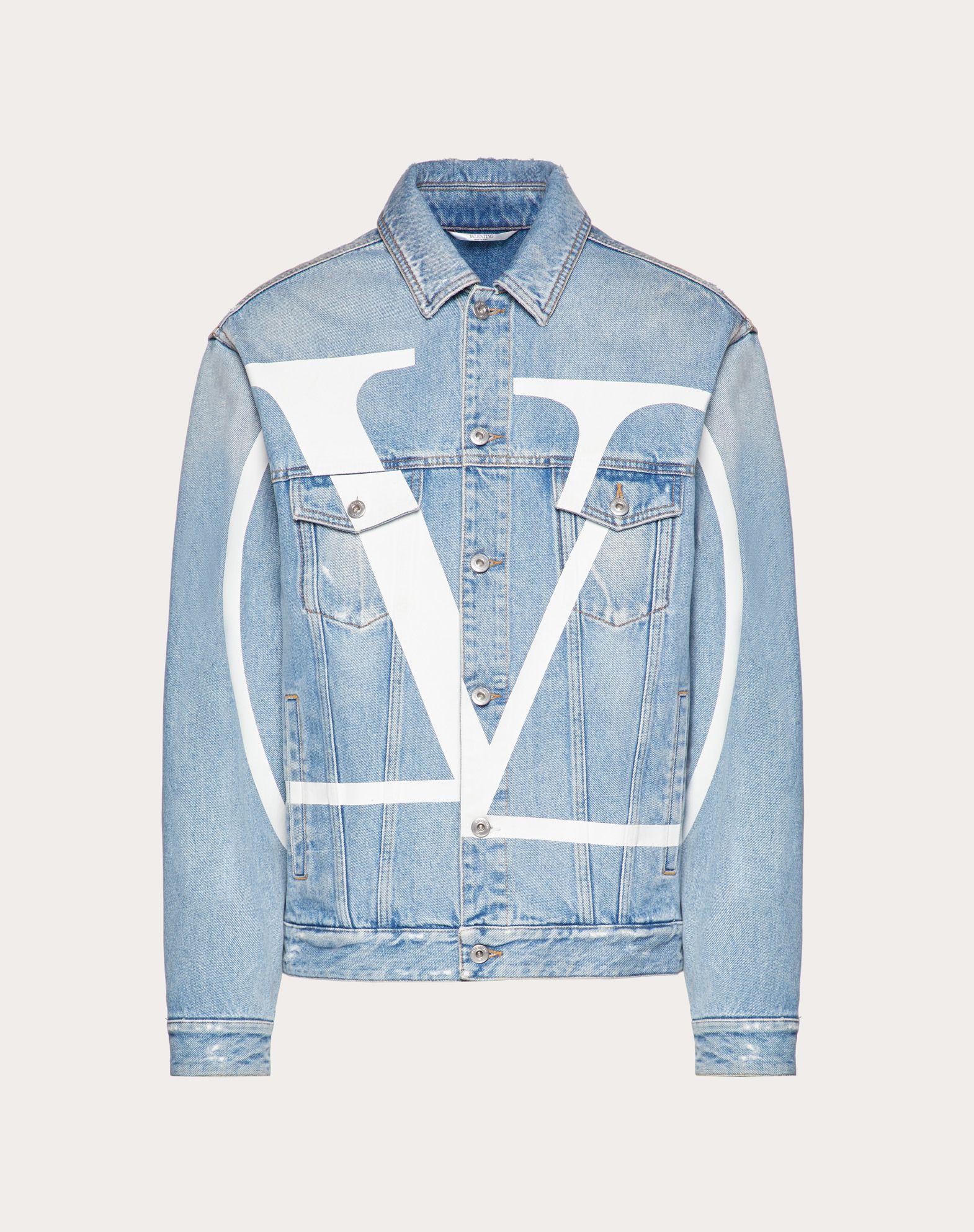Valentino large logo denim jacket sale