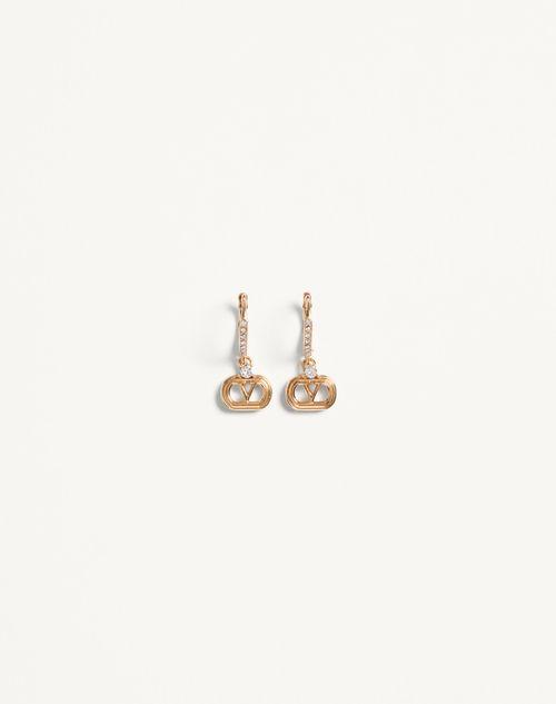 アクセサリーその他 Valentino Garavani Gold Ovalette earrings with Swarovski cry Oval Metal Earrings With Swarovski® Crystals for Woman in