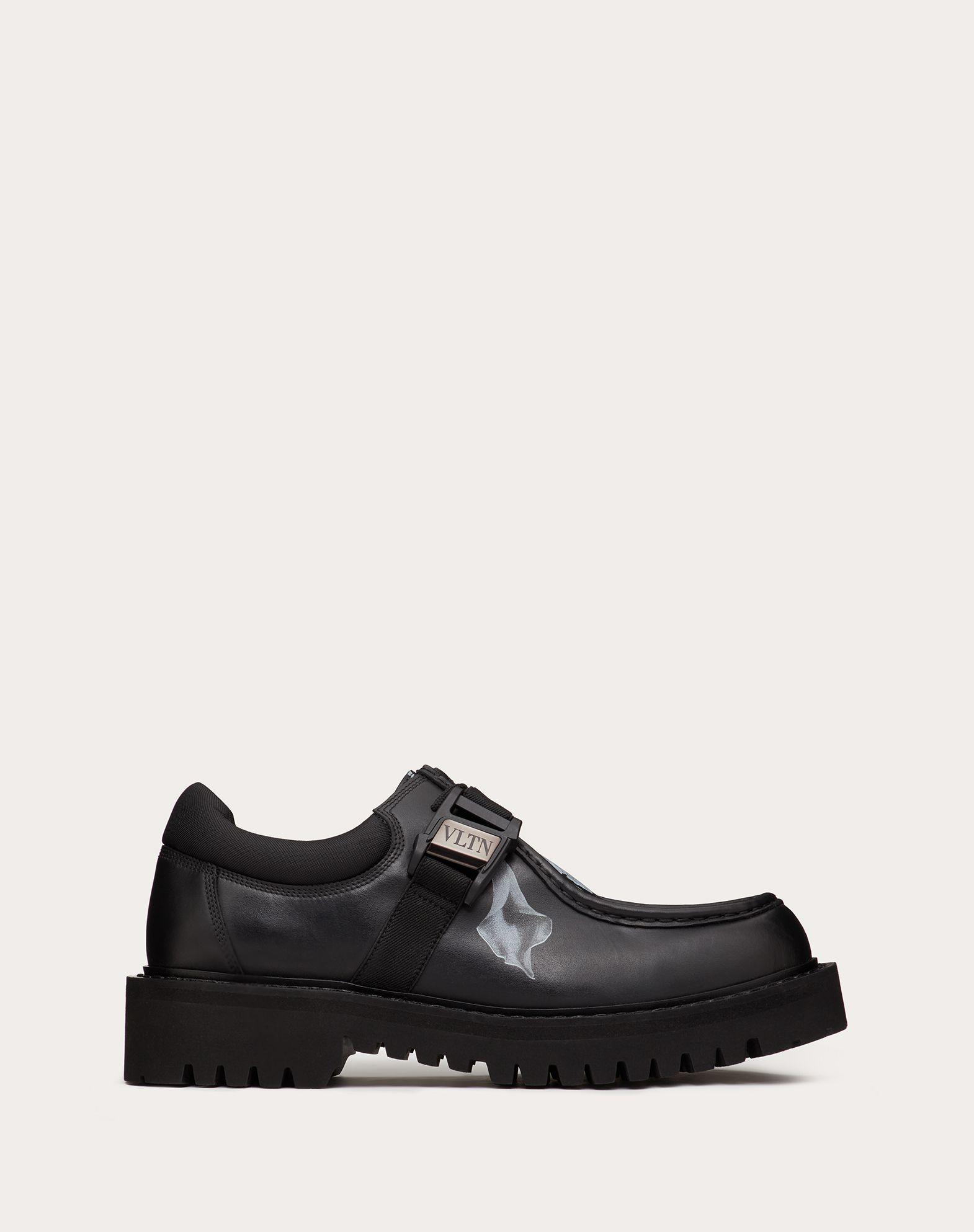 メンズ Valentino フラワーシティ カーフレザー ダービー Vltn メンズ Valentino フラワーシティ カーフレザー ダービー Vltn