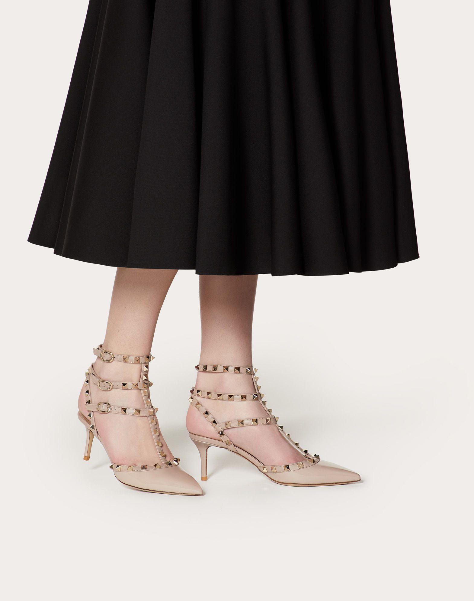 valentino rockstud leather pumps