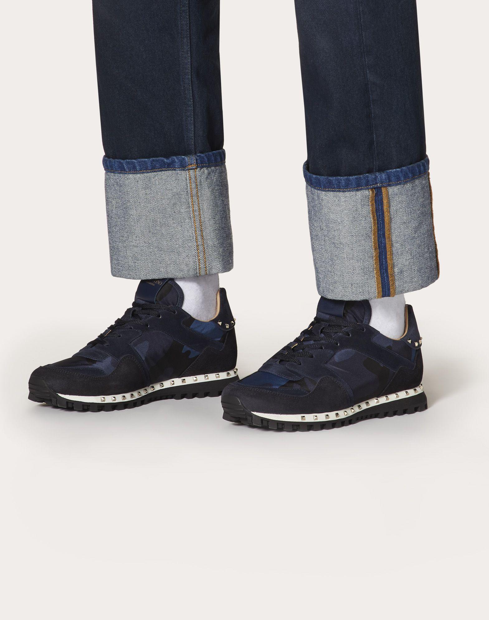 blue camo valentino trainers