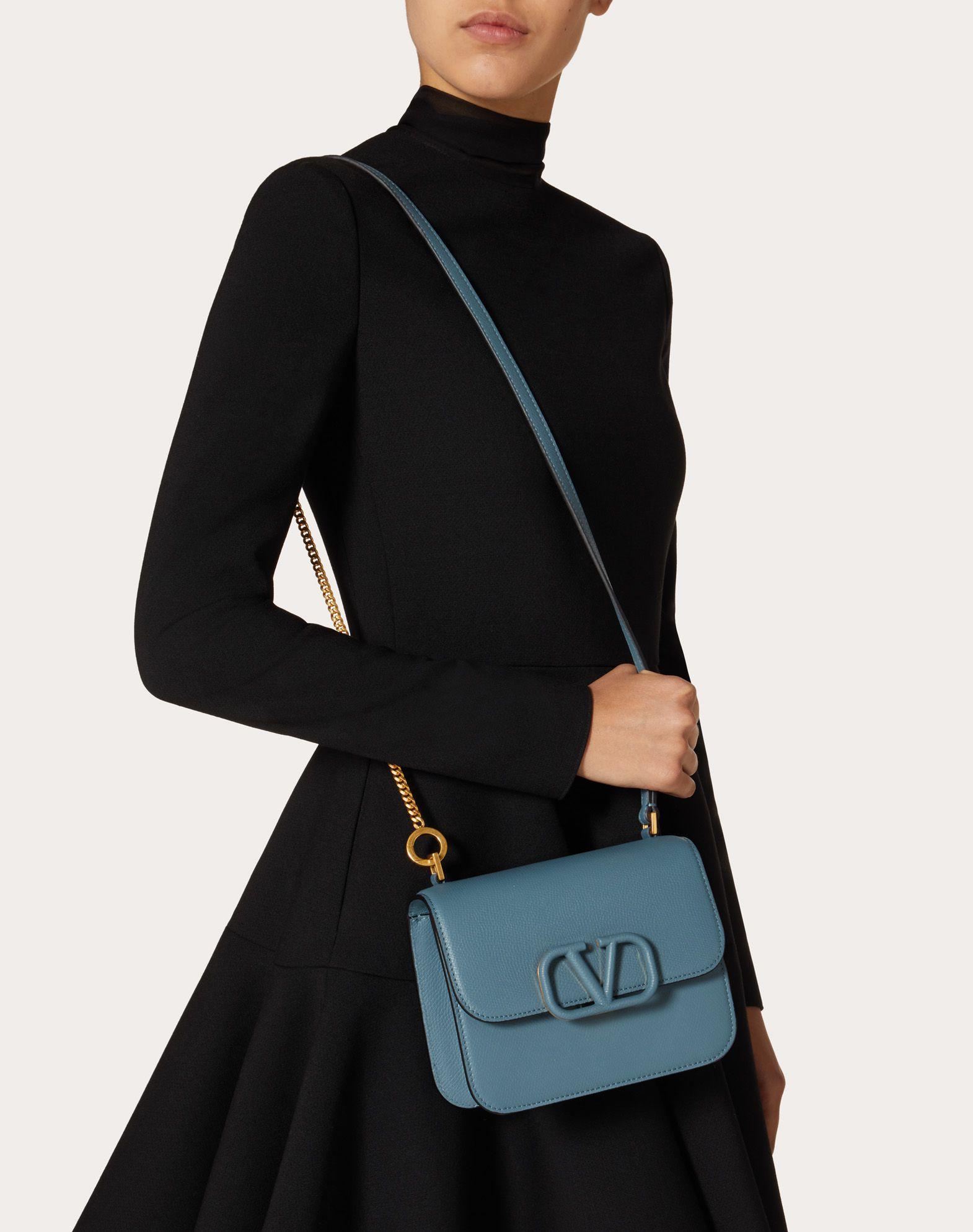 Valentino Leather Small Vsling Grainy Calfskin Shoulder Bag | Lyst