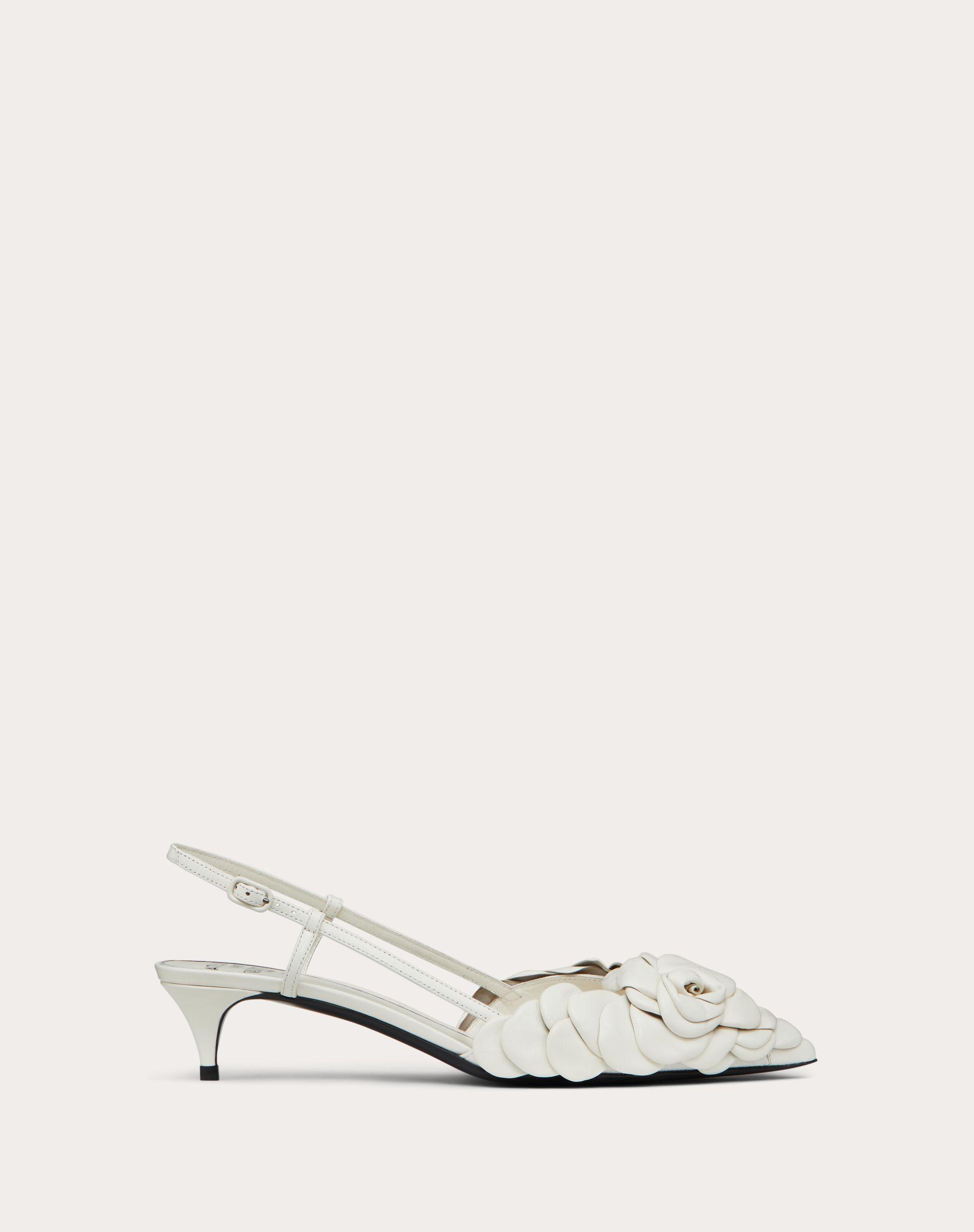 Individualiteit jongen groep Valentino Garavani Atelier Shoes 03 Rose Edition Slingback Pump 40 Mm in  White | Lyst