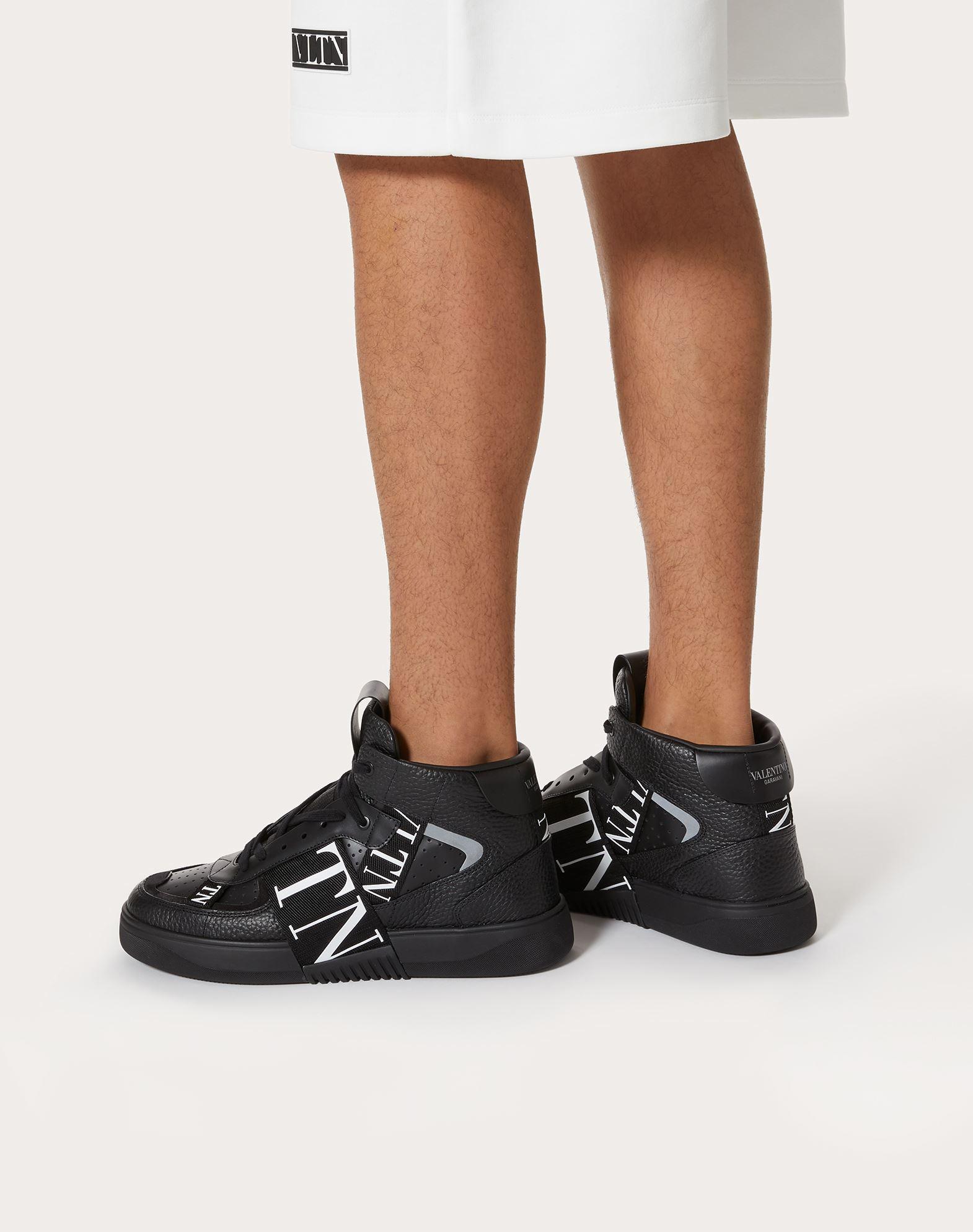valentino garavani calfskin vl7n sneaker with bands