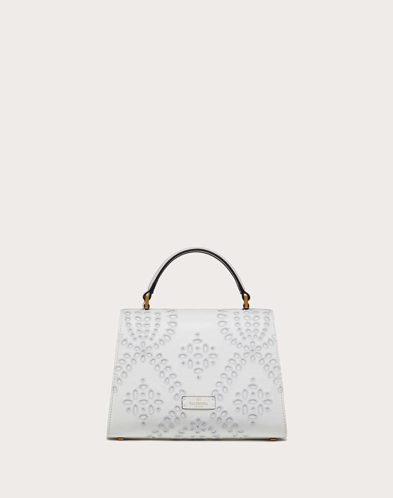 Valentino Garavani - Small Vsling grained-texture Tote Bag - Women - Calf Leather/Nappa Leather - One Size - Blue