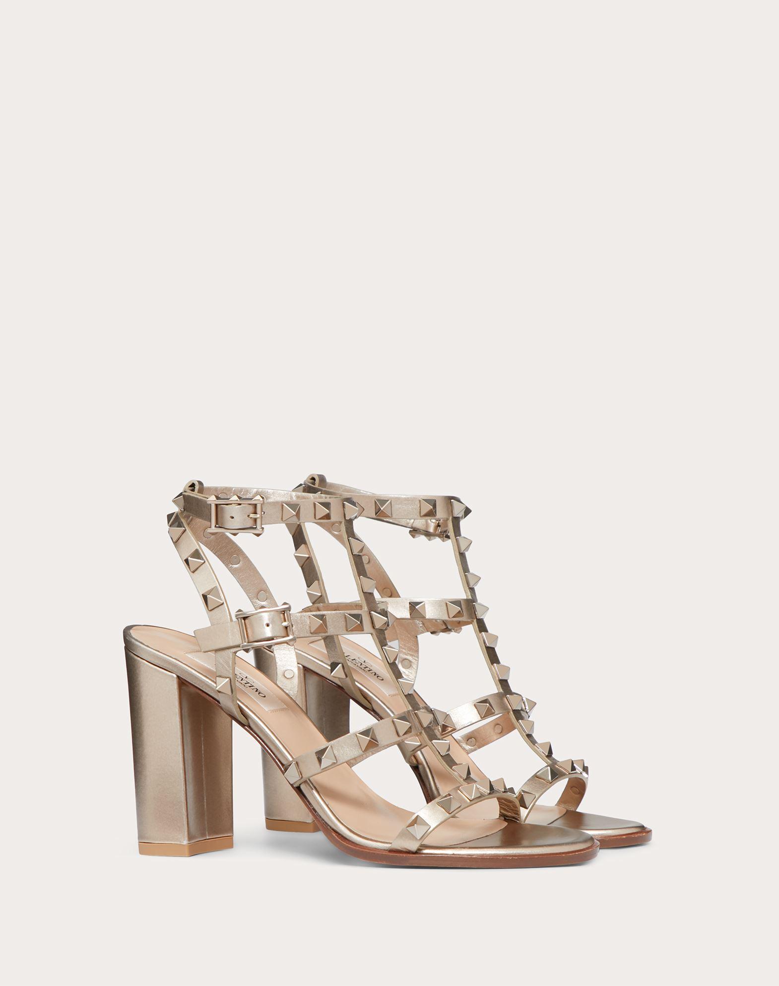 valentino garavani rockstud leather sandals