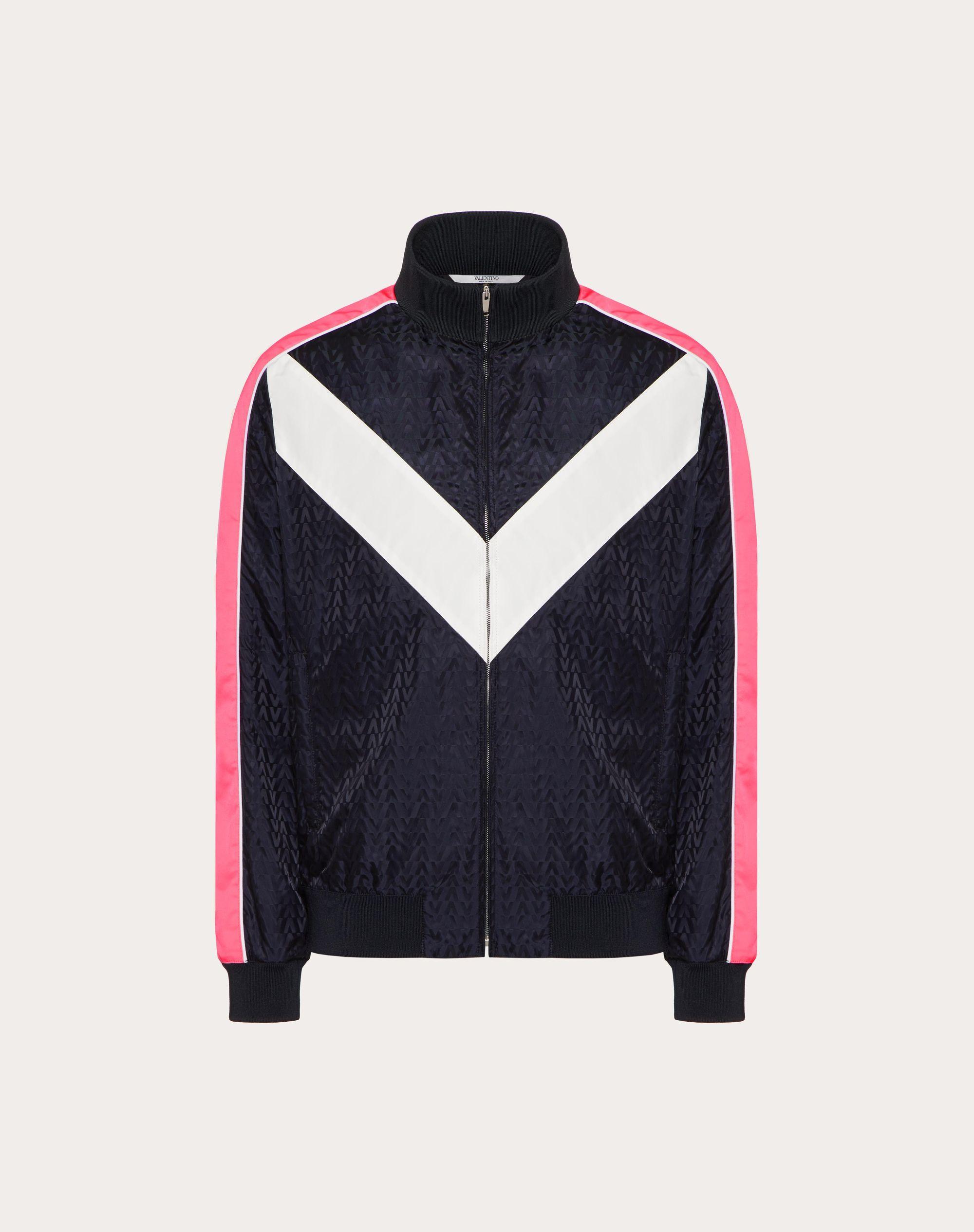 Valentino Track Jacket With Optical Jacquard in Men Lyst