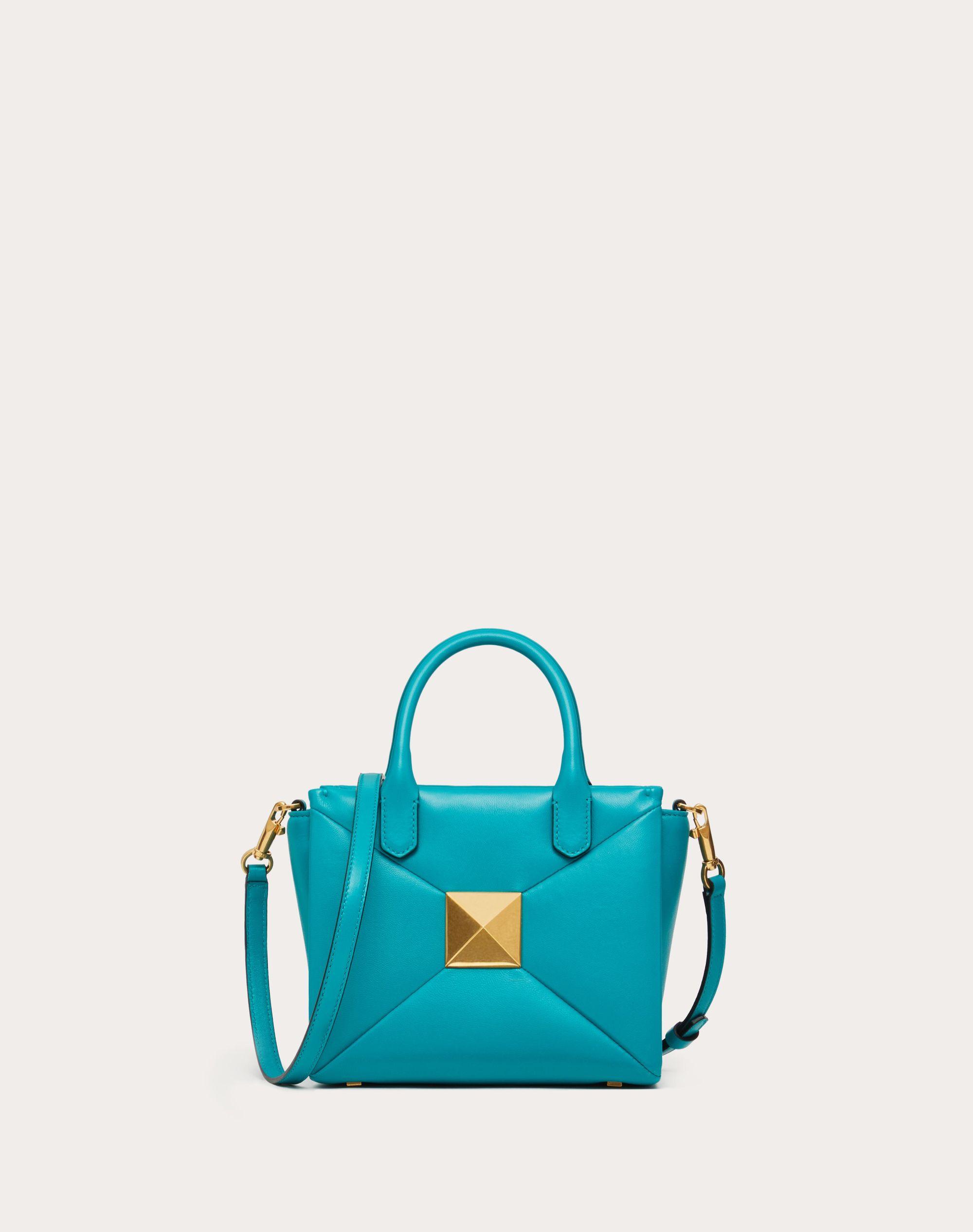 Valentino Garavani Small One Stud Nappa Handbag in Blue