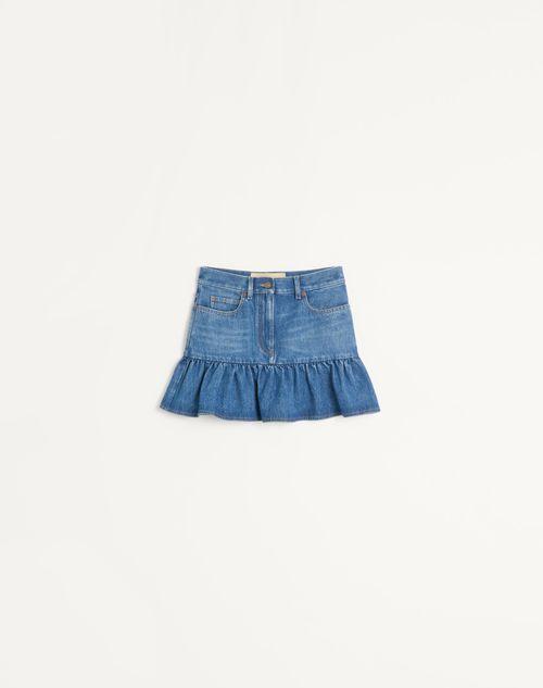 VALENTINO ヴァレンティノ ミニスカート デニム 7B3DD20L9KH558 S VALENTINO(ヴァレンティノ) ミニスカート(レディース) - 海外