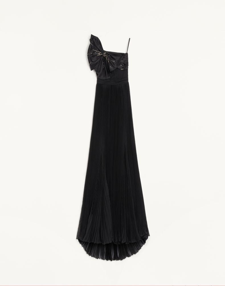 black valentino dress Gorgeous 2000s Valentino Roma Sheer Black Chiffon & Banded Lace Bodice –  Shrimpton Couture main image 1
