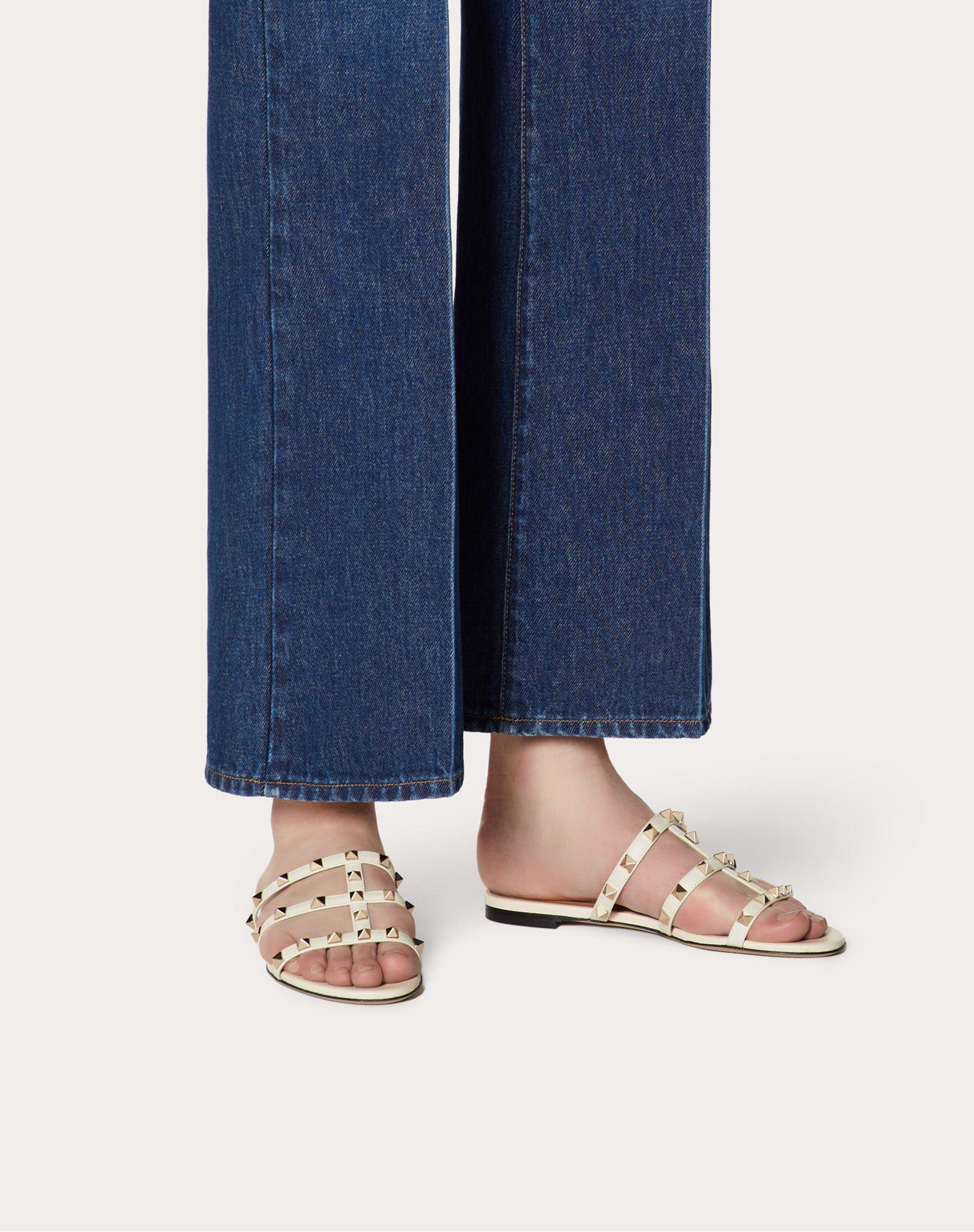 rockstud flat slide sandal