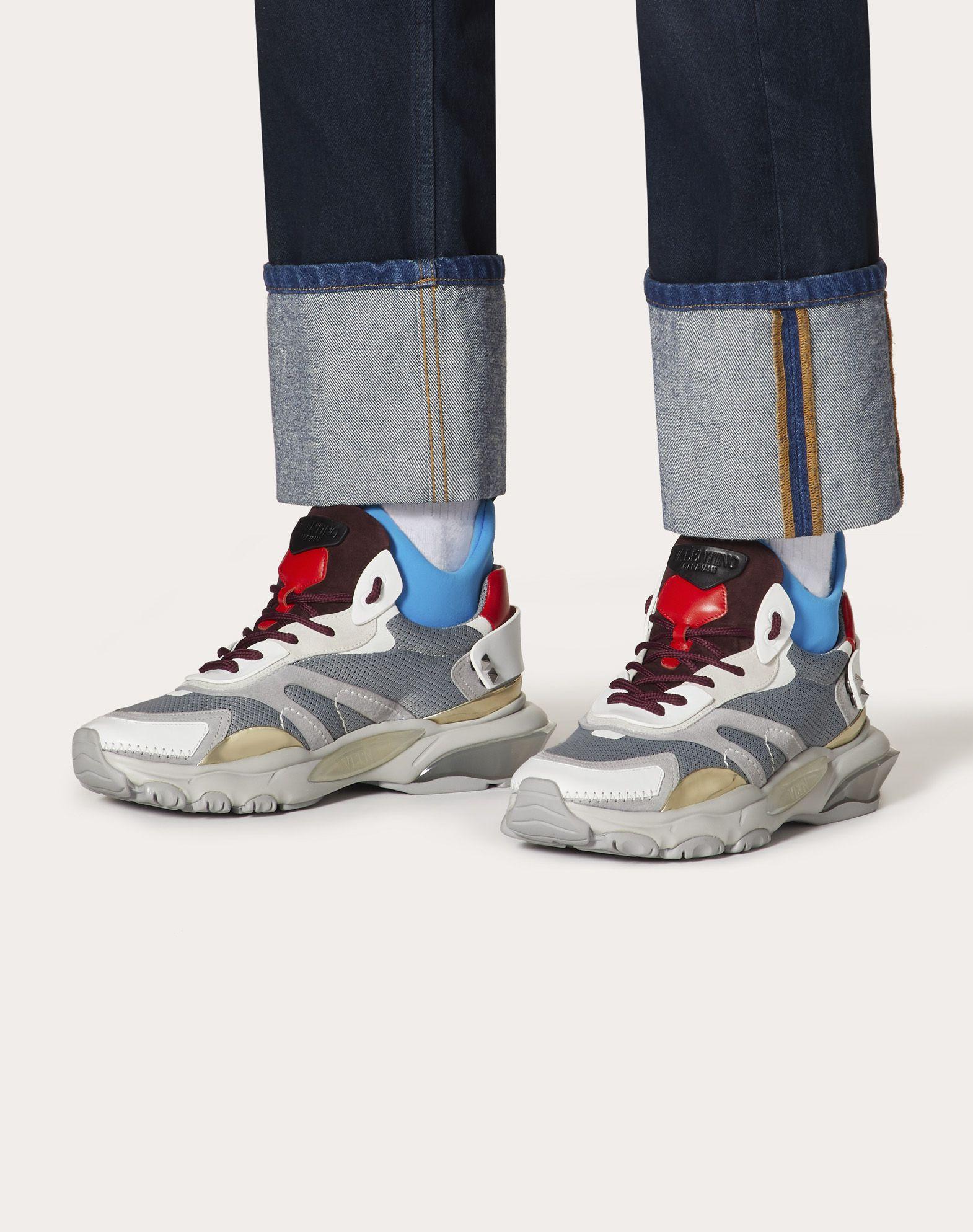 mens valentino bounce sock sneakers