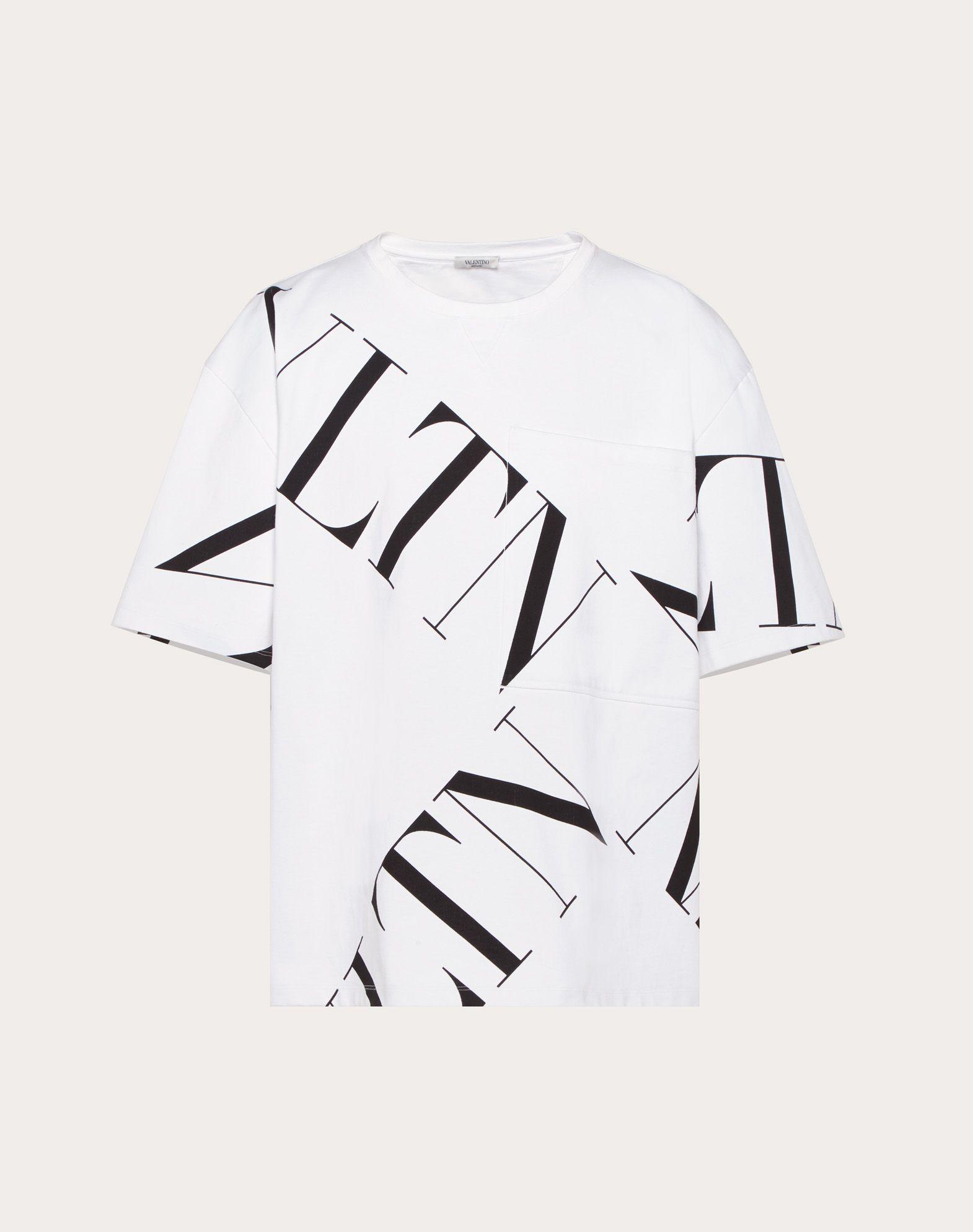 valentino grid t shirt