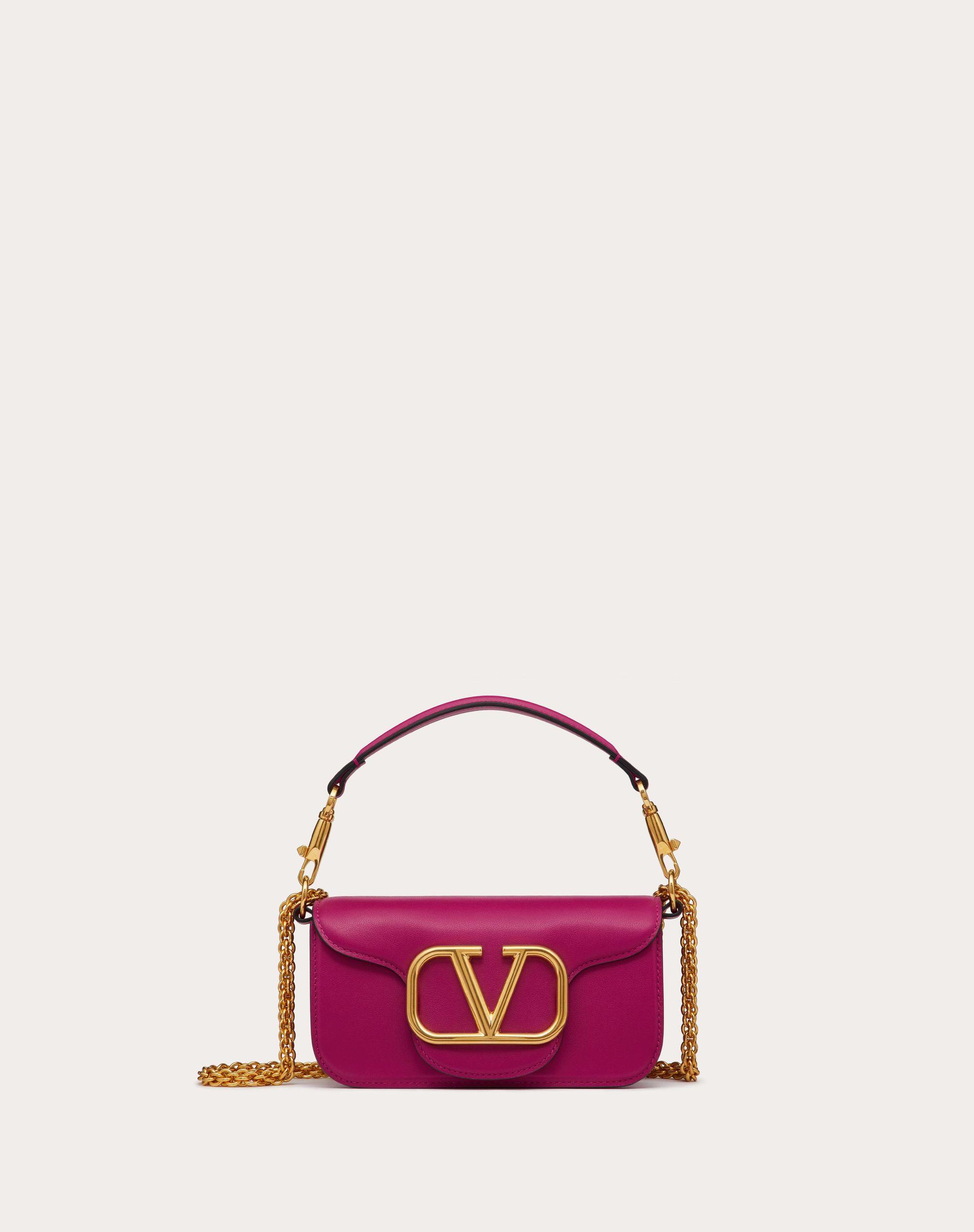 Valentino Garavani Locò Small Shoulder Bag In Calfskin in Pink | Lyst