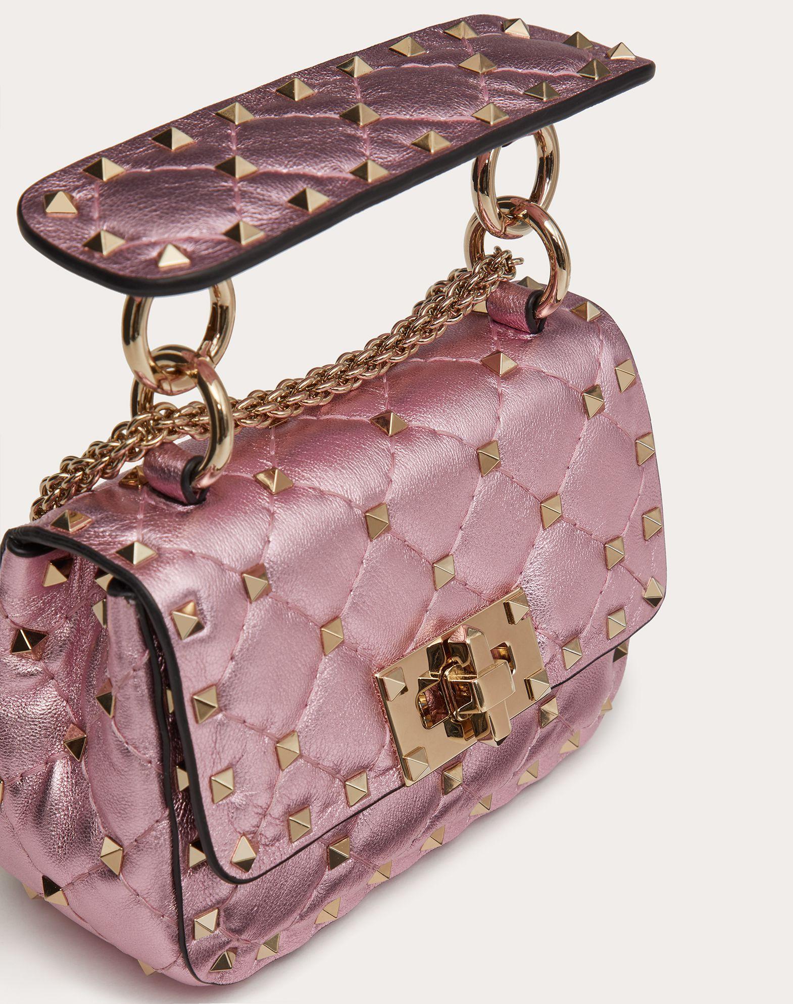 Valentino Valentino Garavani Micro Rockstud Spike Metallic Nappa Leather  Bag | Lyst