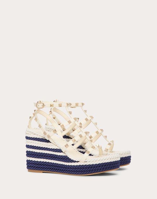 Valentino Garavani レディース ブルー ロックスタッズ カーフスキン 
