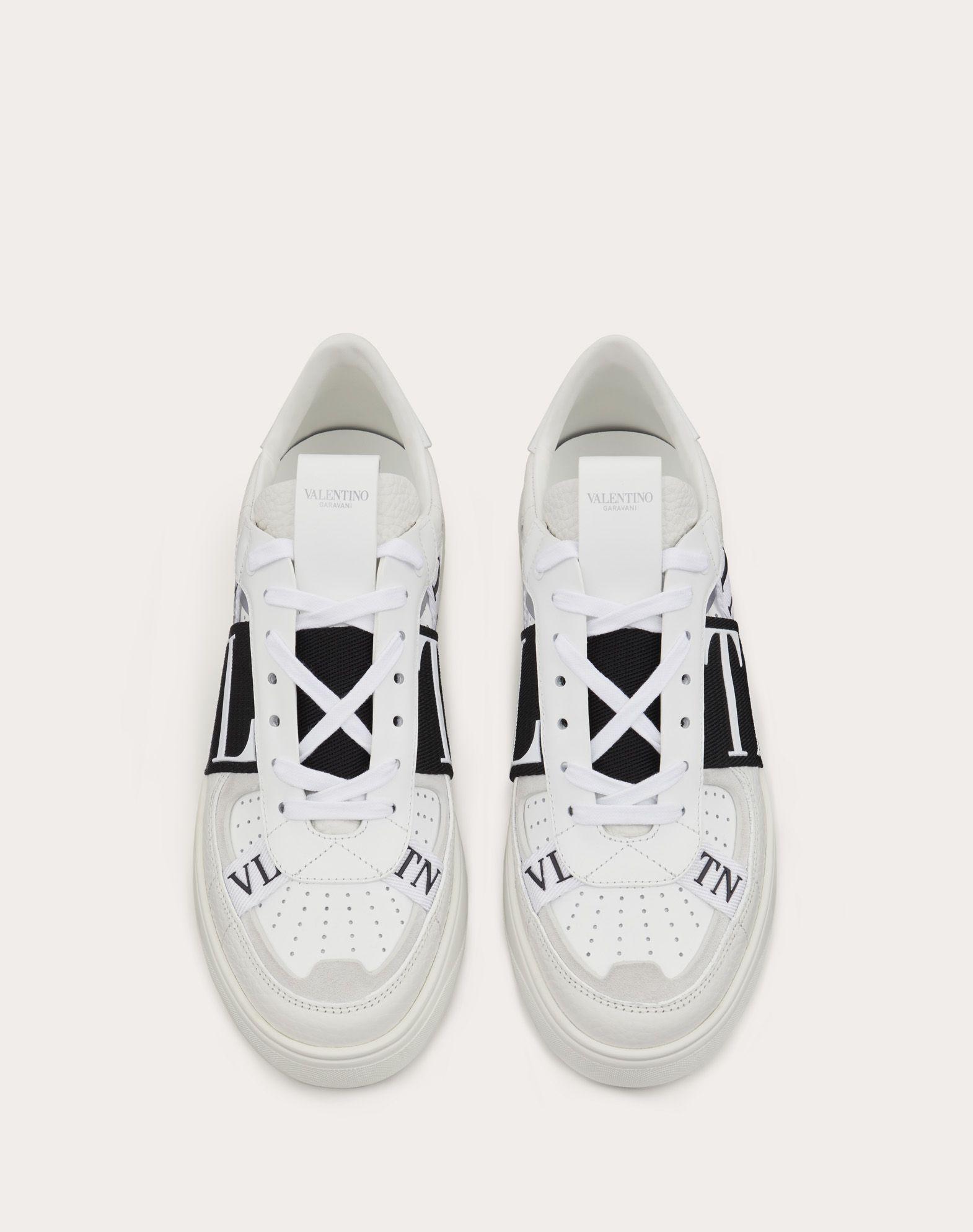 calfskin vl7n sneaker with bands