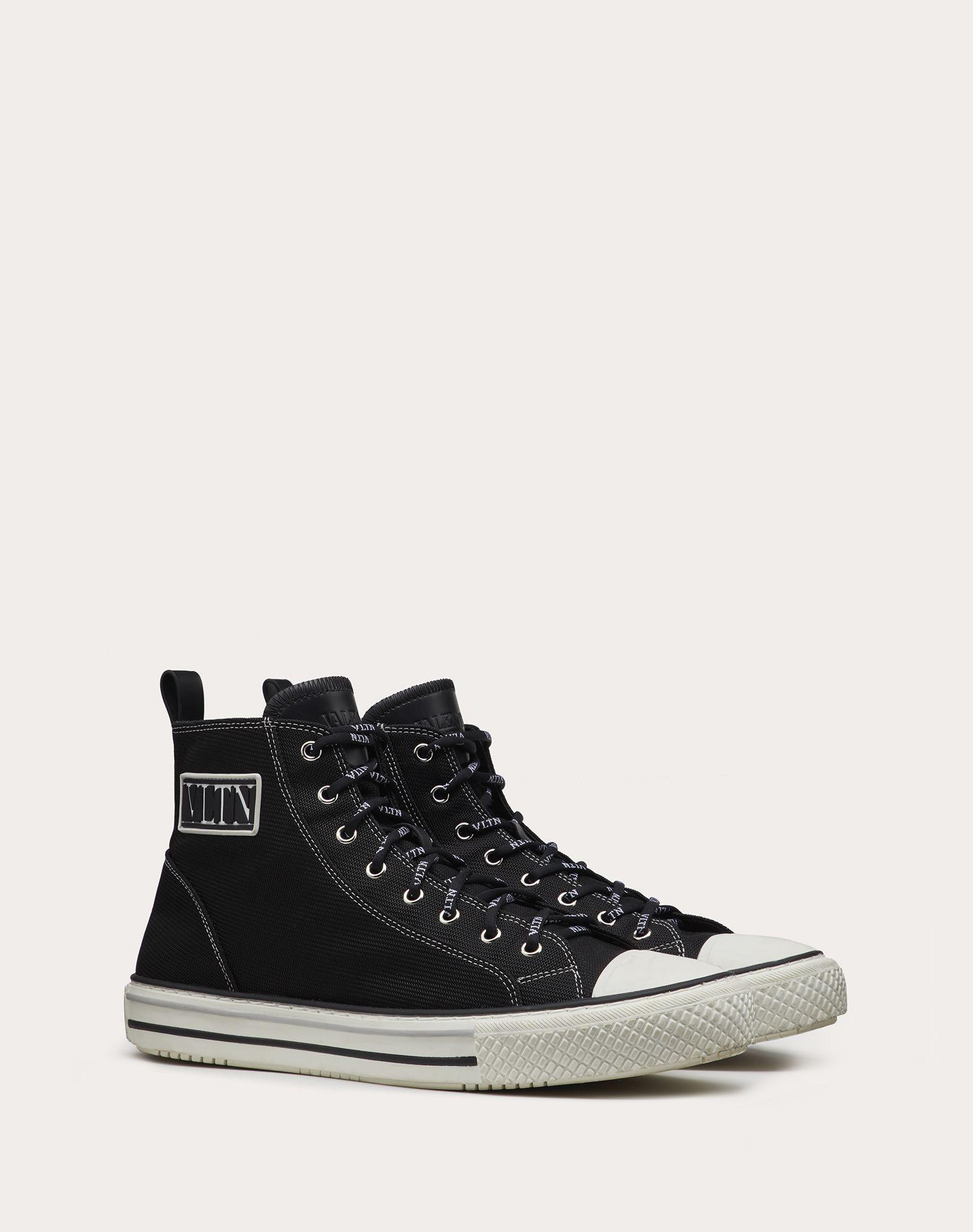 Valentino giggies High-top Fabric Sneaker in Black for Men - Lyst