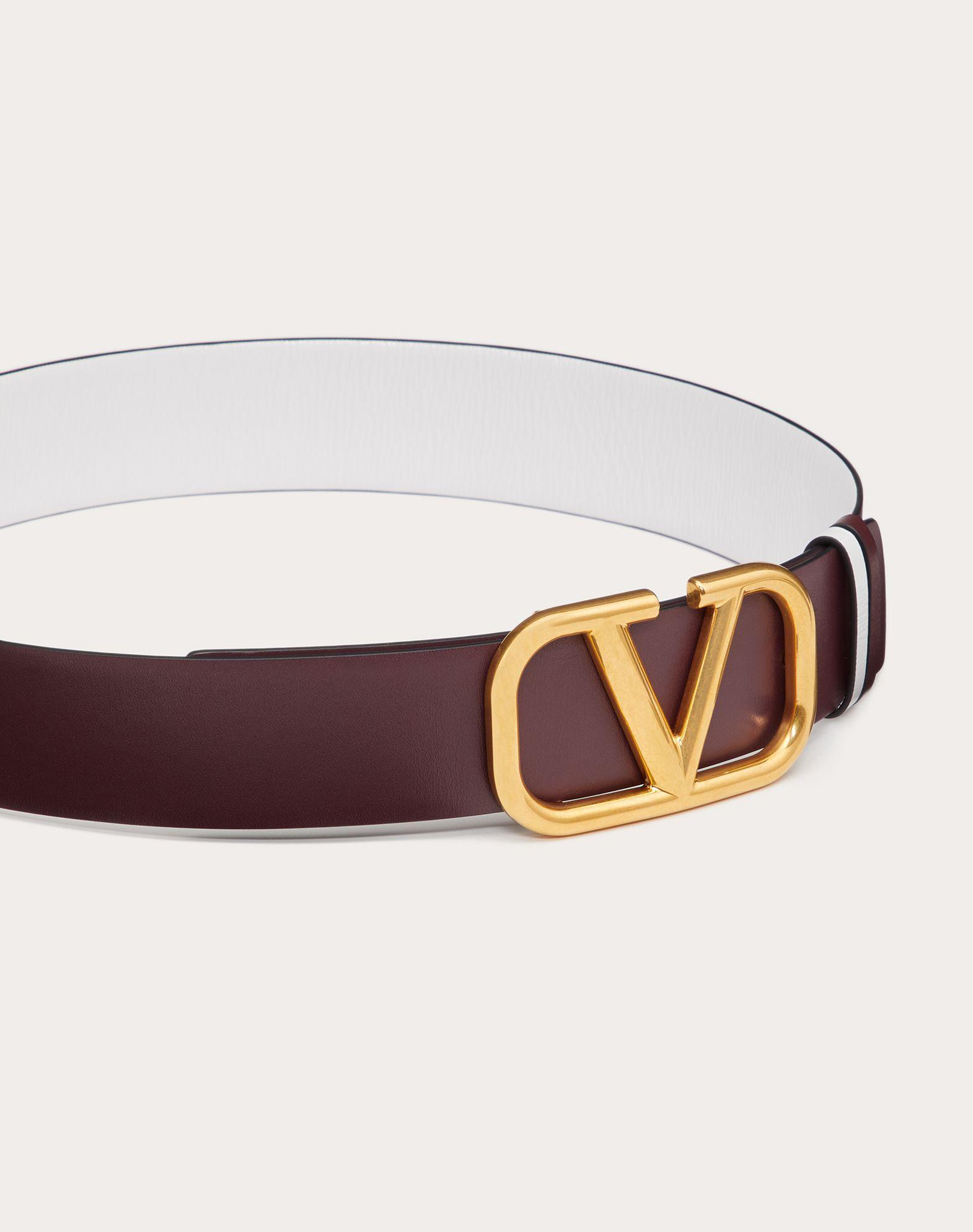 Valentino Garavani Vlogo Signature Belt H. 70 VW2T0S10TAL - 0SM NERO/ROUGE PUR | Spinnaker Boutique