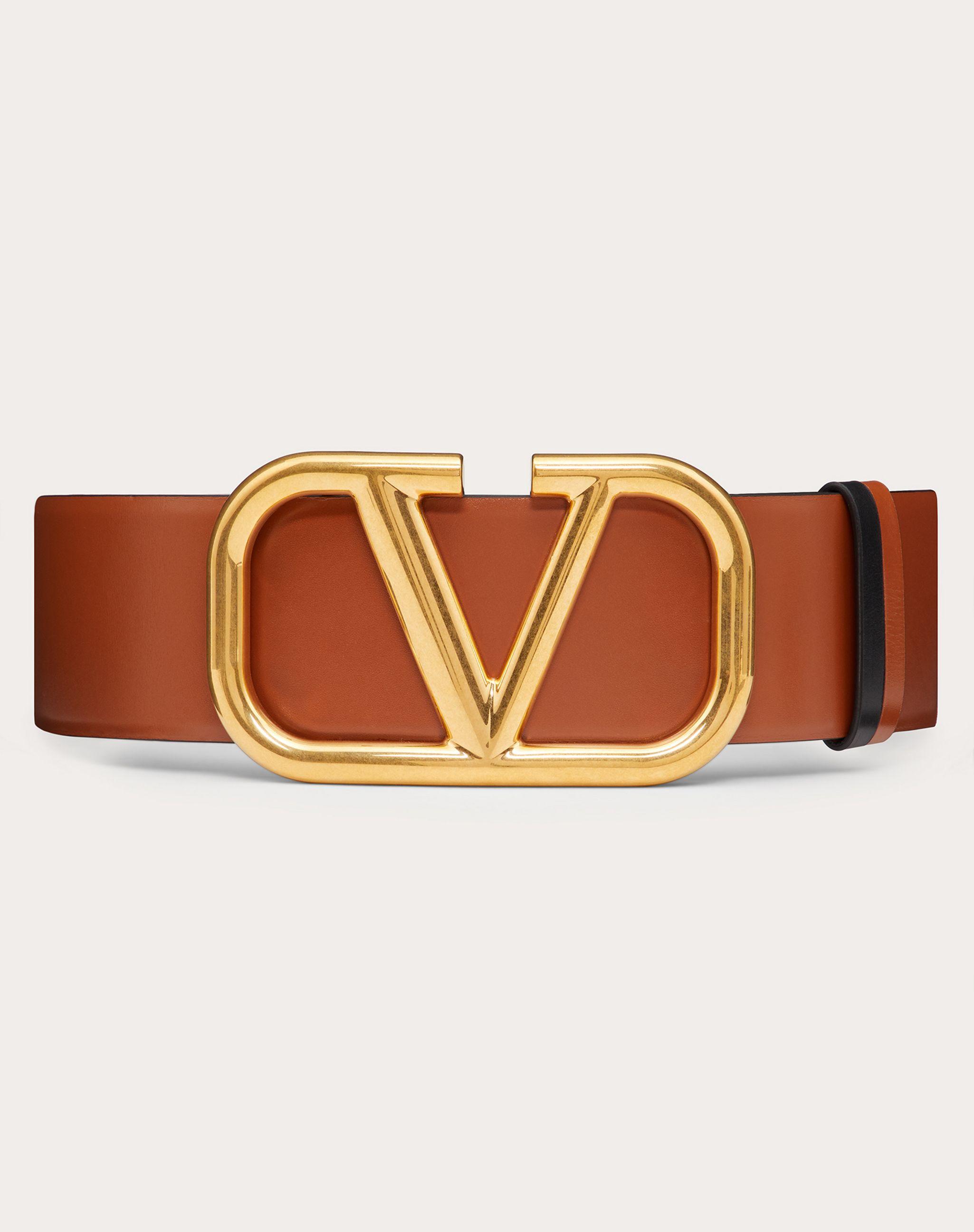 Valentino Garavani VLogo-buckle reversible belt - Brown