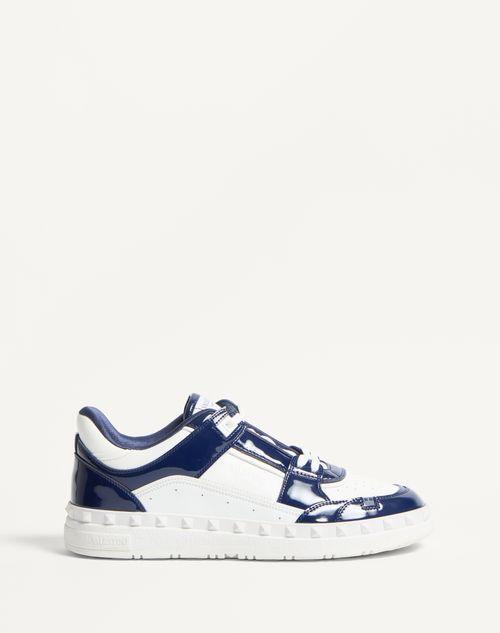 【Valentino Garavani】フリードッツXLスニーカー White Freedots XL Calfskin & Cork Sneakers by Valentino
