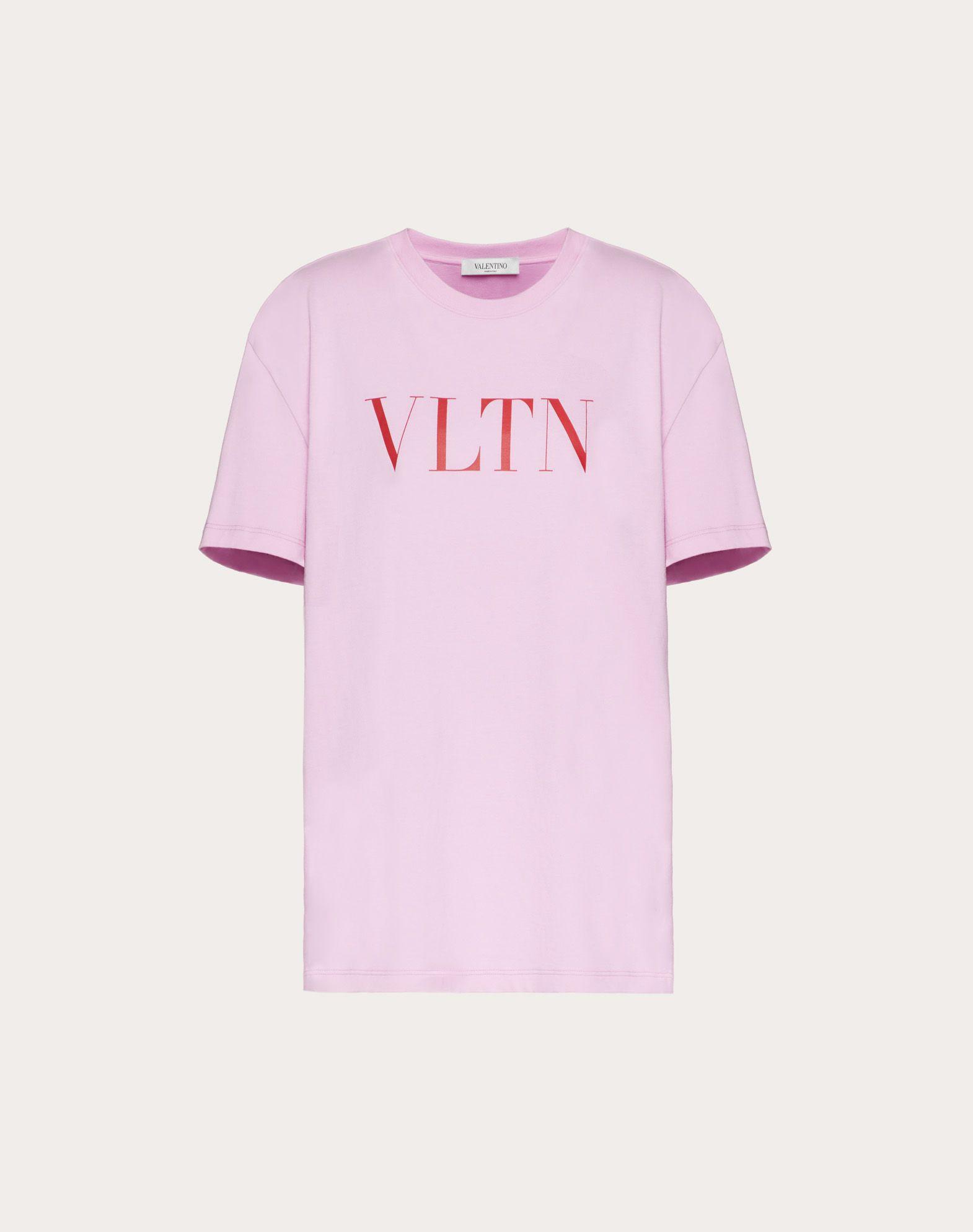 Valentino Vltn Print T-shirt in Pink - Lyst