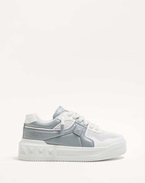 スニーカー VALENTINO GARAVANI WHITE LEATHER LOW TOP ONE STUD SNEAKERS ワンスタッズ ナッパレザー ロートップスニーカー for メンズ