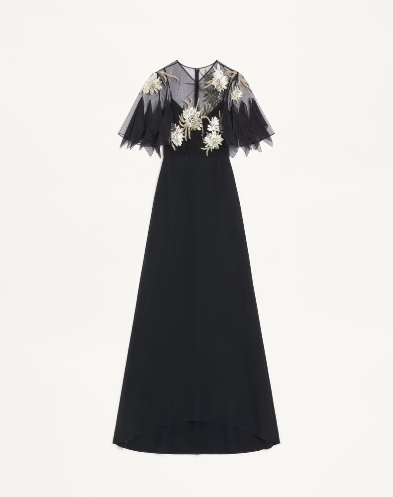 christmas party dresses black VALENTINO Crepe couture short Dress BLACK main image 1