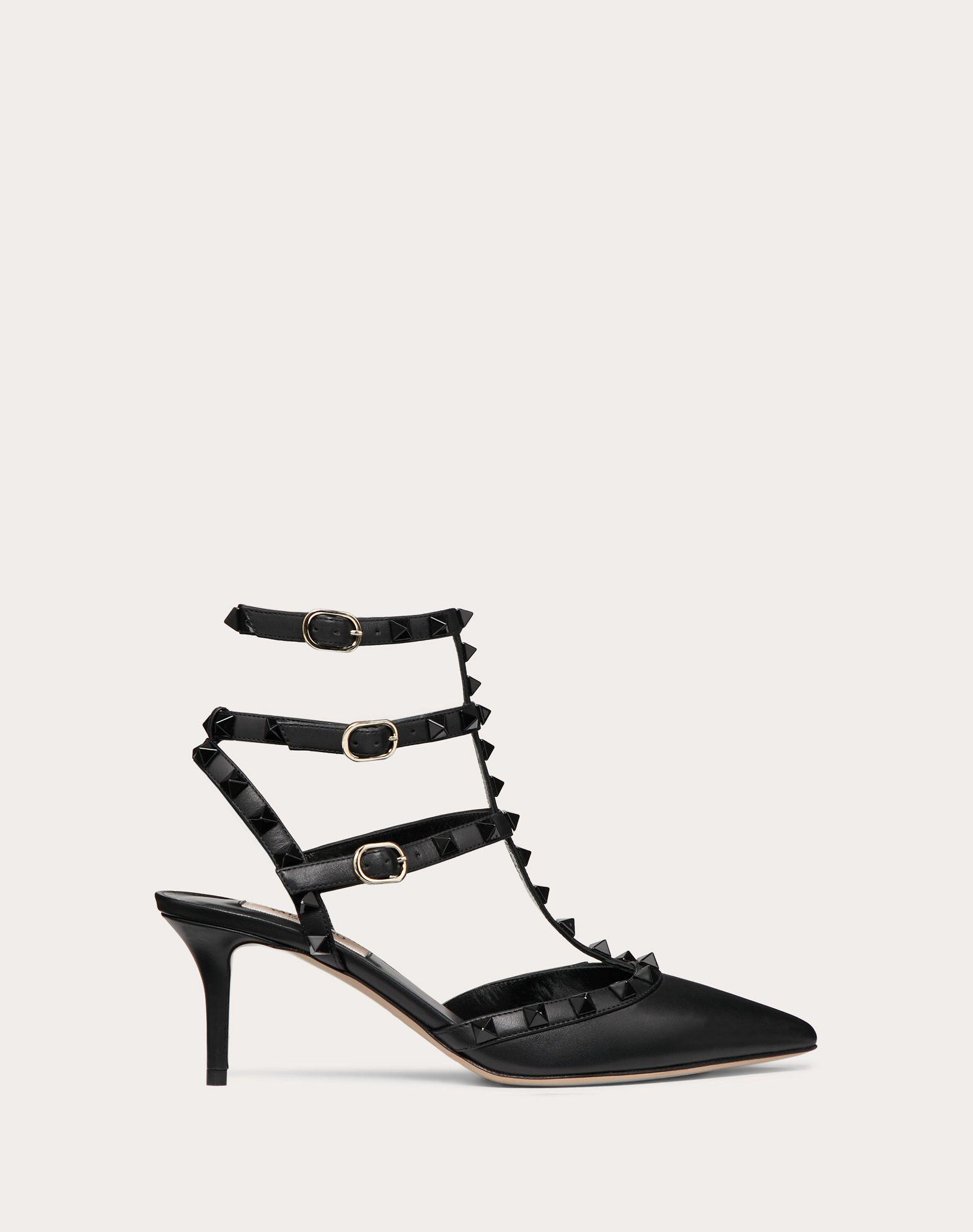 black valentino garavani tonal rockstud heels