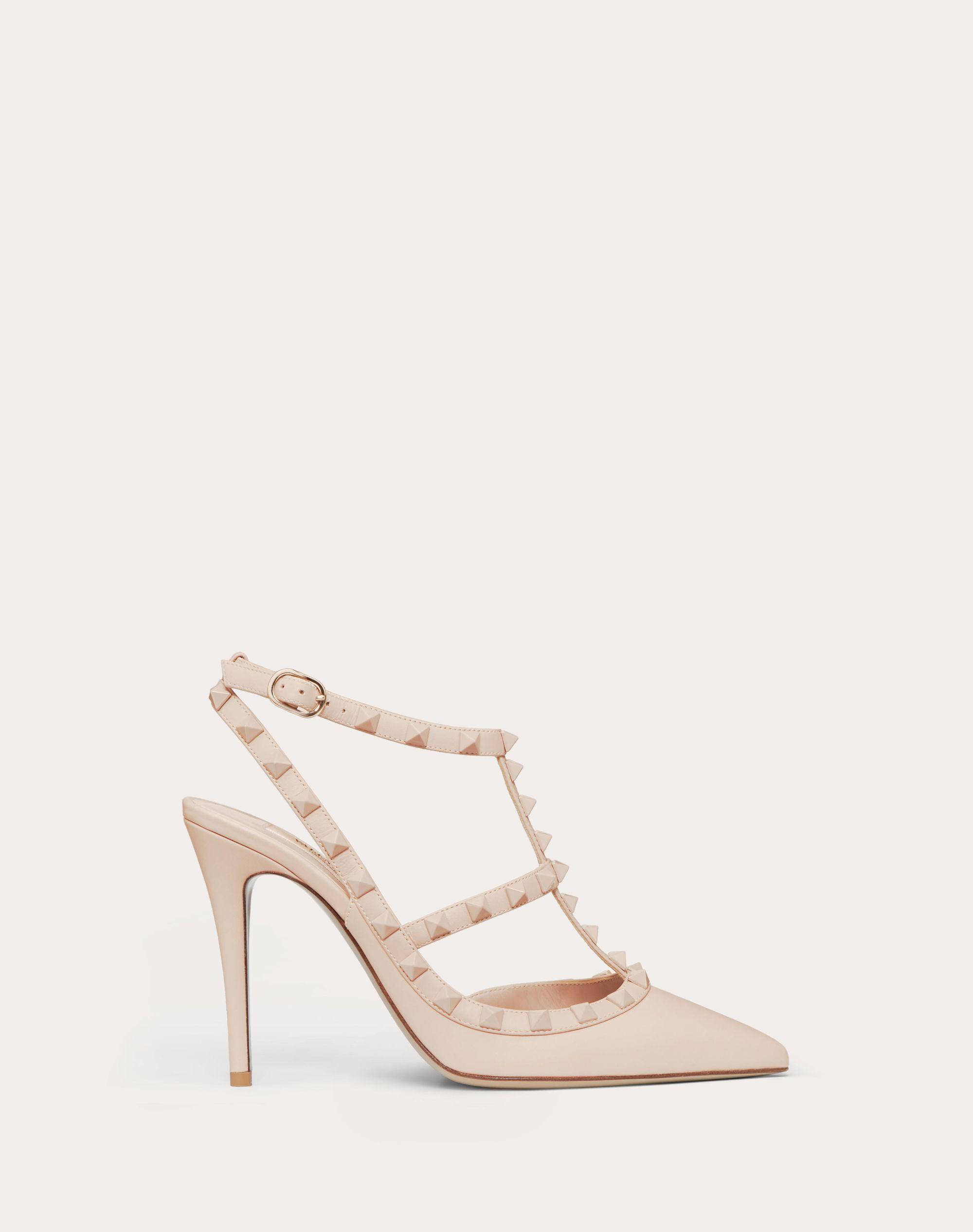 rockstud ankle strap pump with tonal studs 65 mm