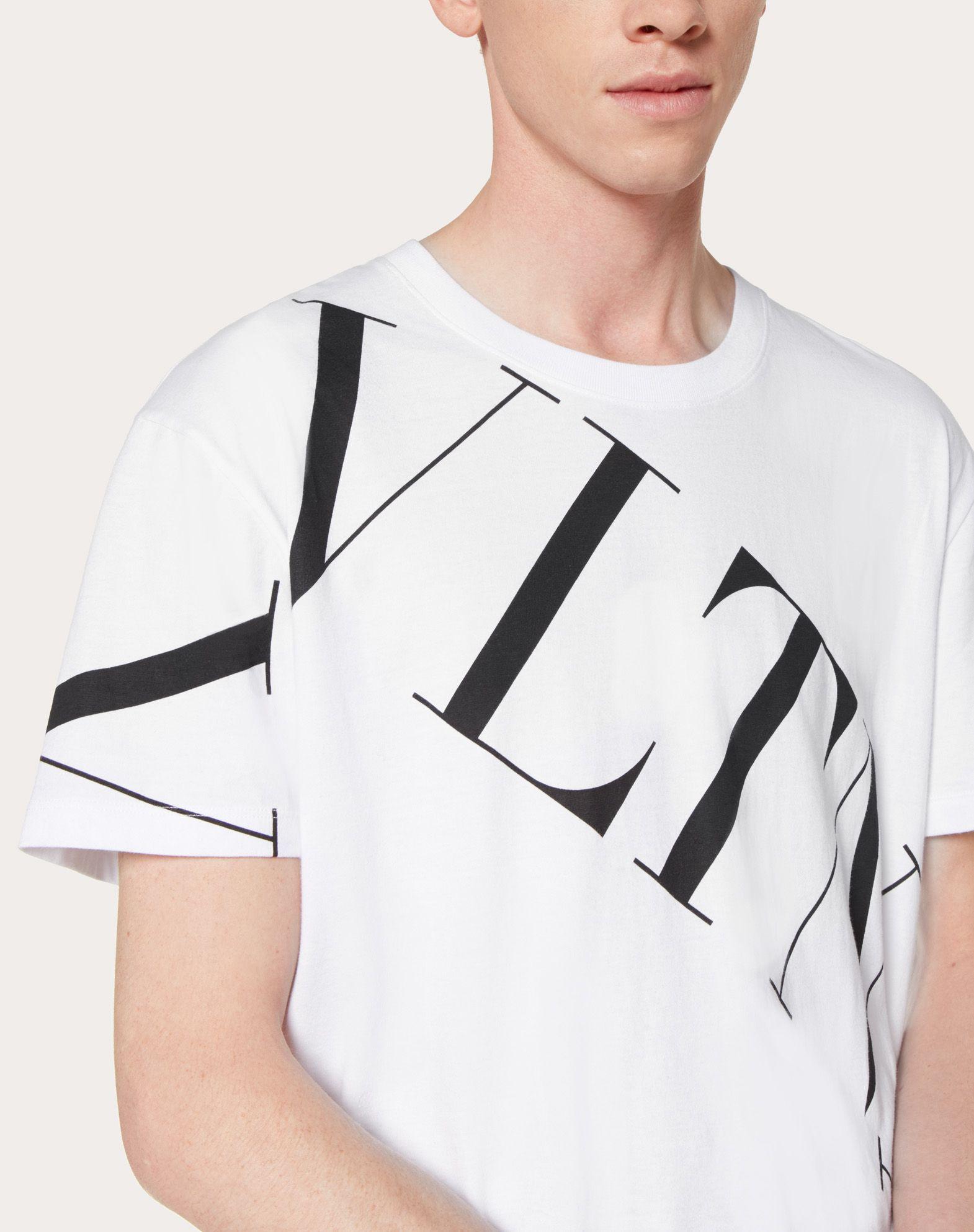 valentino grid t shirt