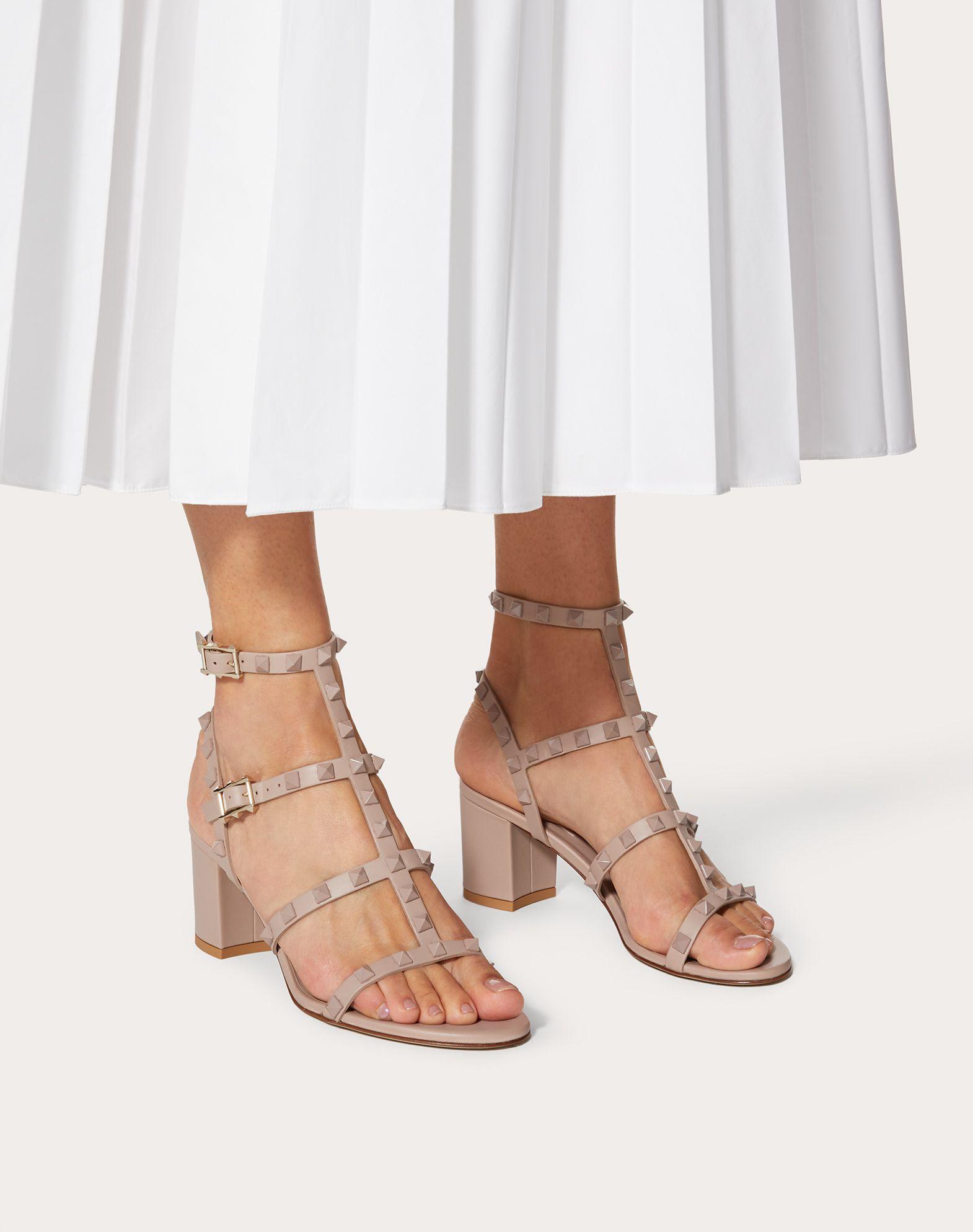 rockstud ankle strap sandal