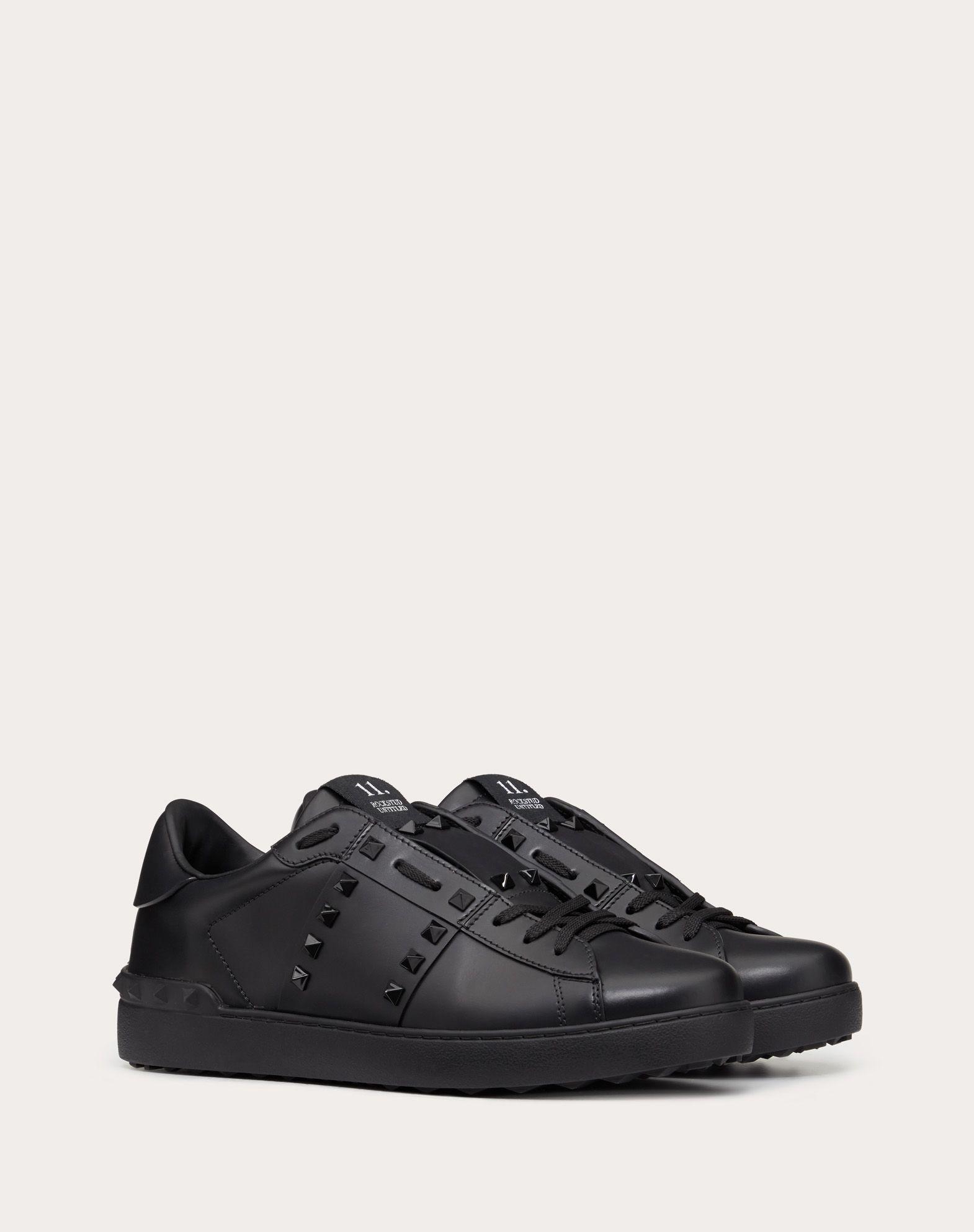 valentino rockstud trainers black