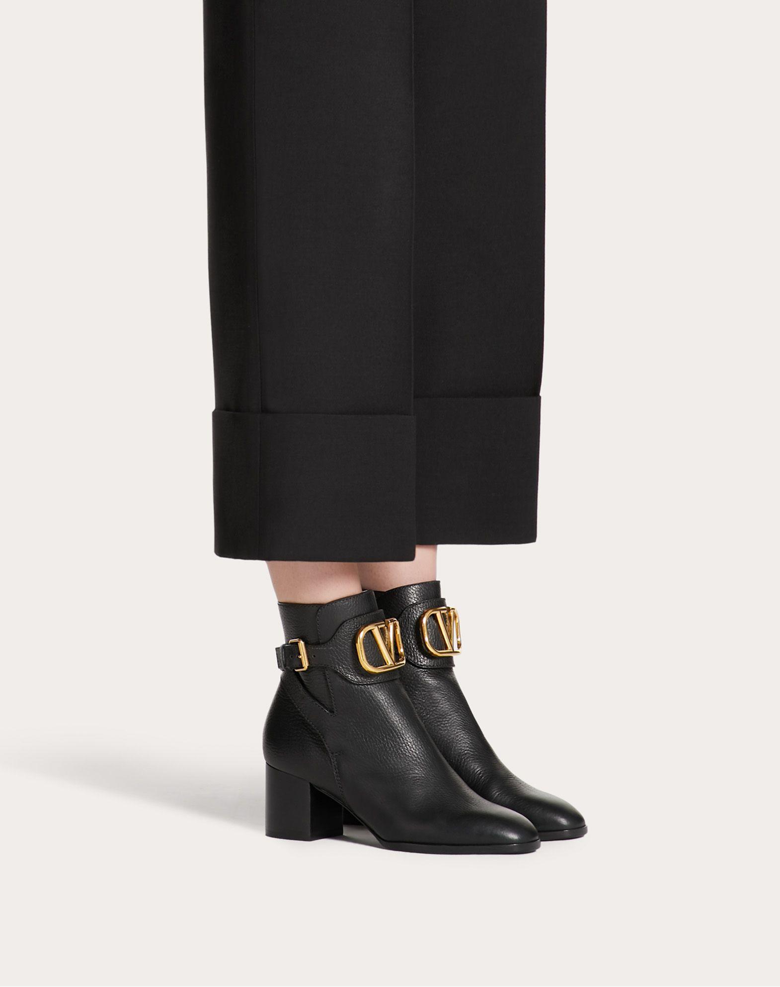 Valentino black ankle boots Clearance