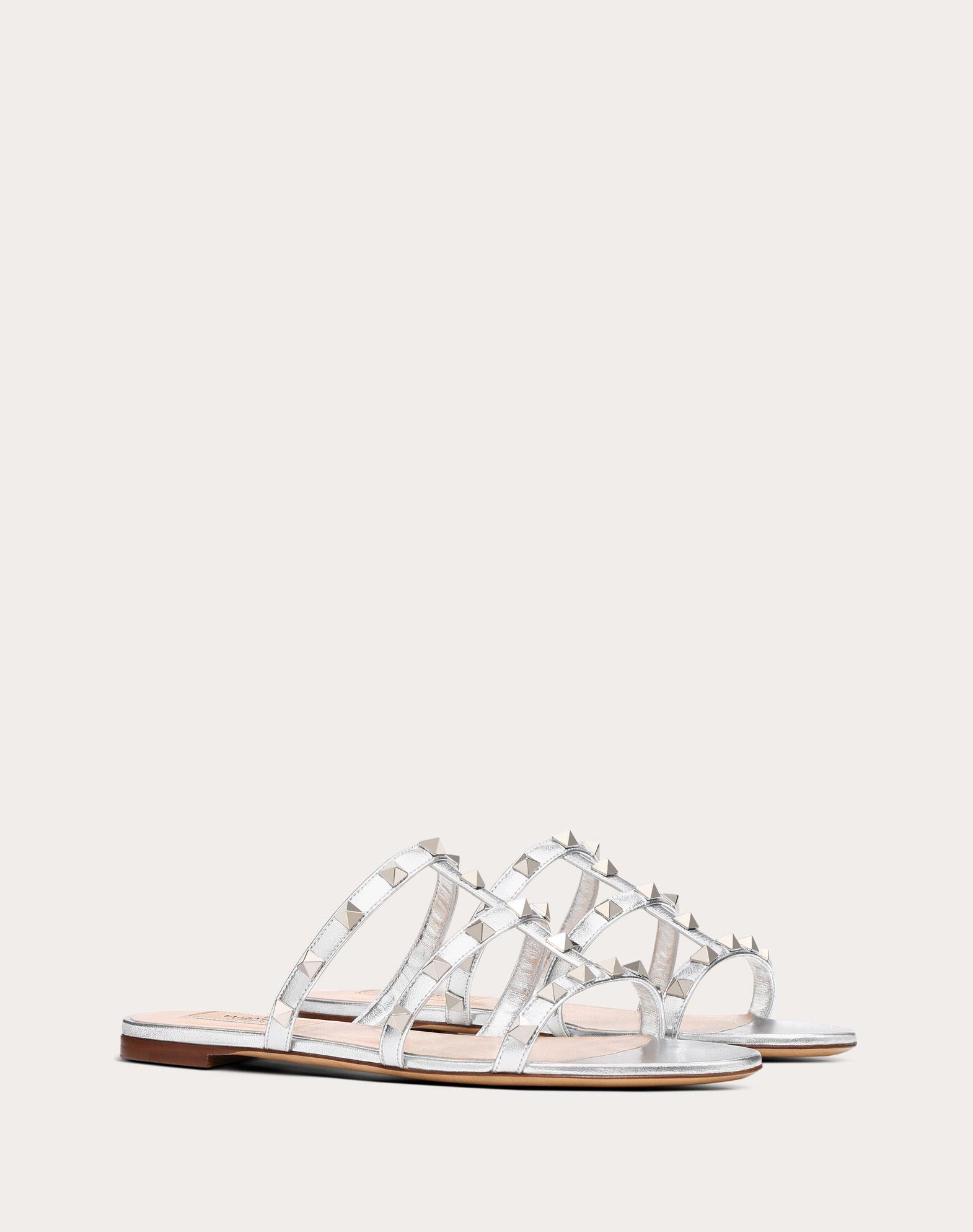 rockstud flat slide sandal