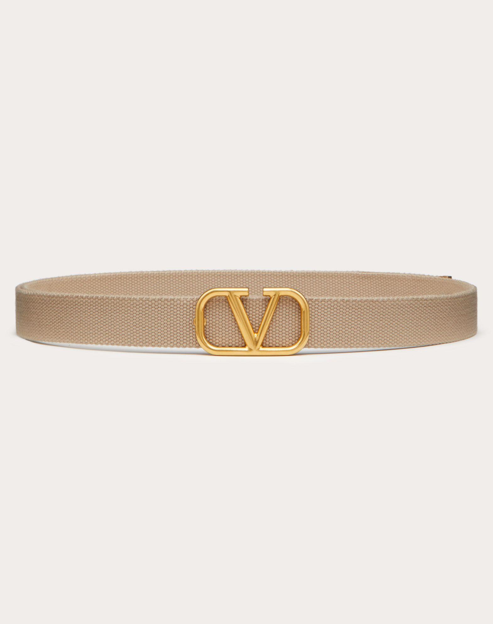 Valentino Garavani Synthetic Vlogo Signature Tape Belt in Ivory (White ...