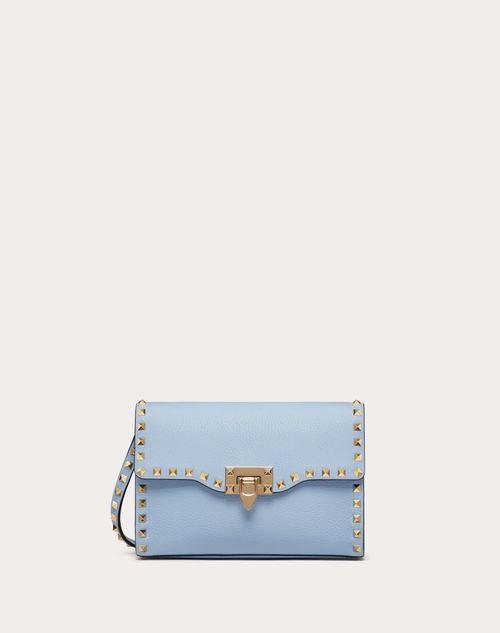 VALENTINO ロックスタッズ カーフスキン スモール ウォレット　ブルー VALENTINO ロックスタッズ カーフスキン スモール ウォレットブルー