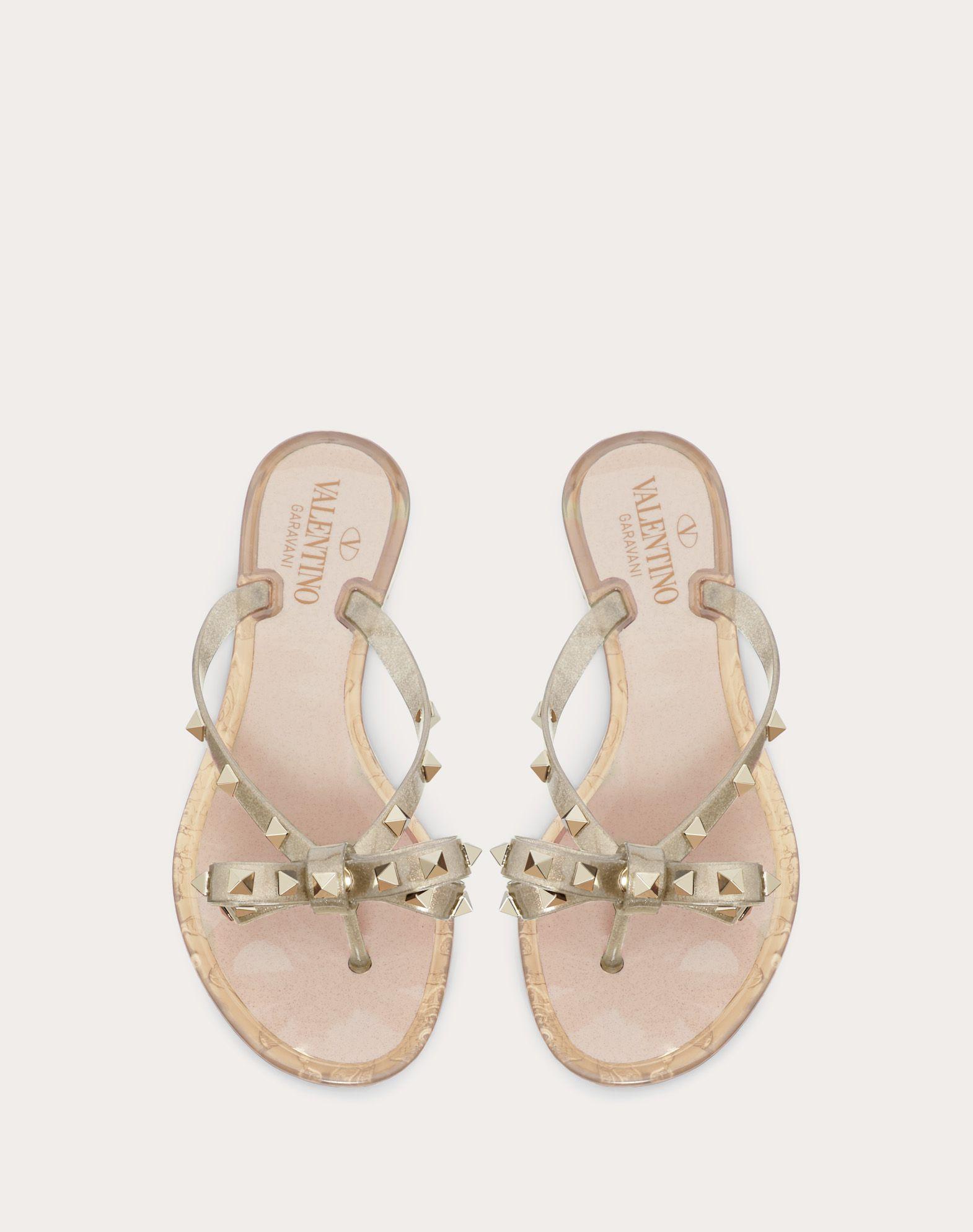 valentino studded flip flops