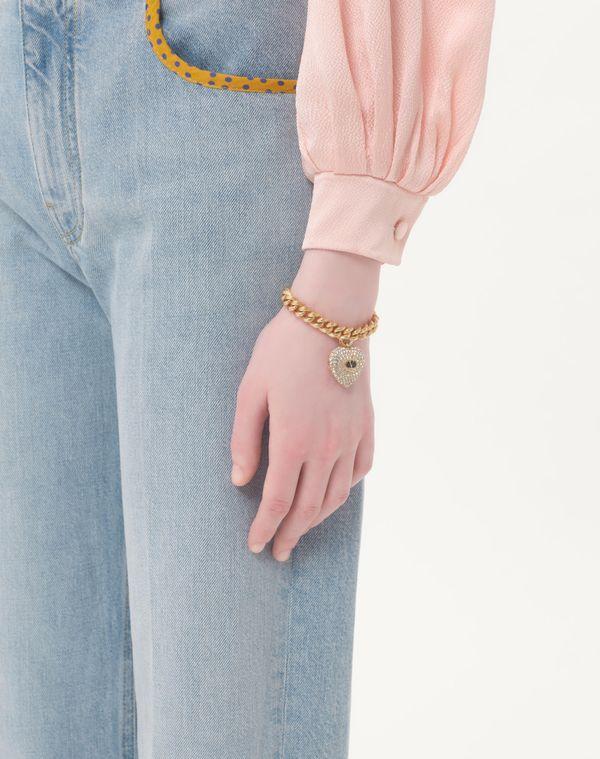 ブレスレット Valentino Garavani Pearl Coeur  Bracelet VALENTINO GARAVANI Coeur Royal VLogo And Faux Pearl Bracelet