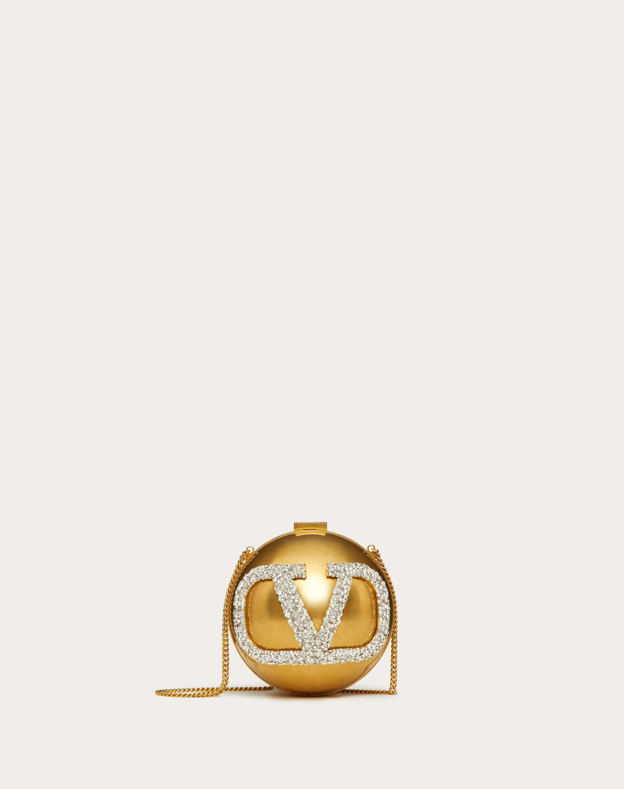 Valentino Garavani Small V Logo Signature Bag Raffia Natural