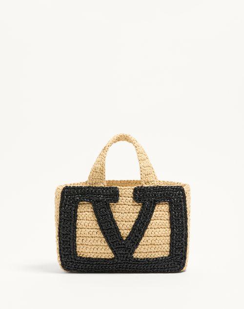トートバッグ VALENTINO GARAVANI 'Rockstud' small shopping bag Beige Valentino Garavani 