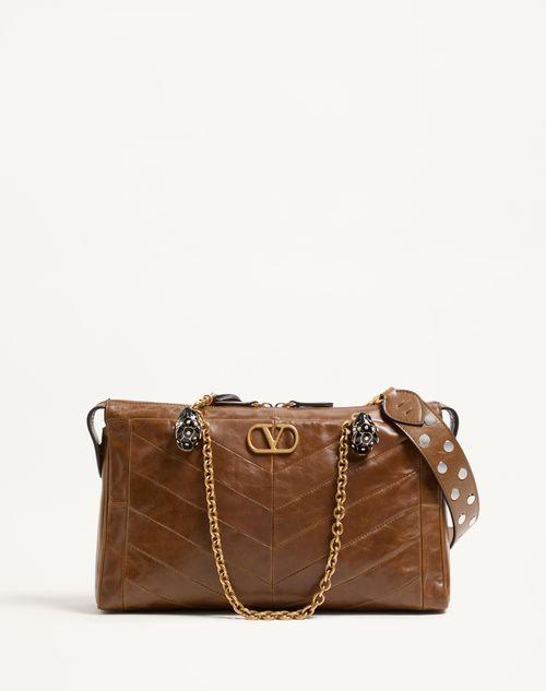 ショルダーバッグ・ポシェット VALENTINO GARAVANI Woman Shoulder bag Gold 7W2B0122IEW CES Valentino Garavani Rockstud Limited Edition Python Gold