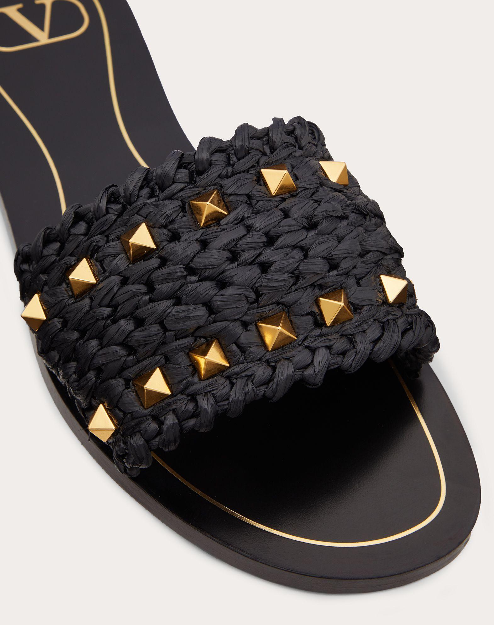 valentino flat slide sandal
