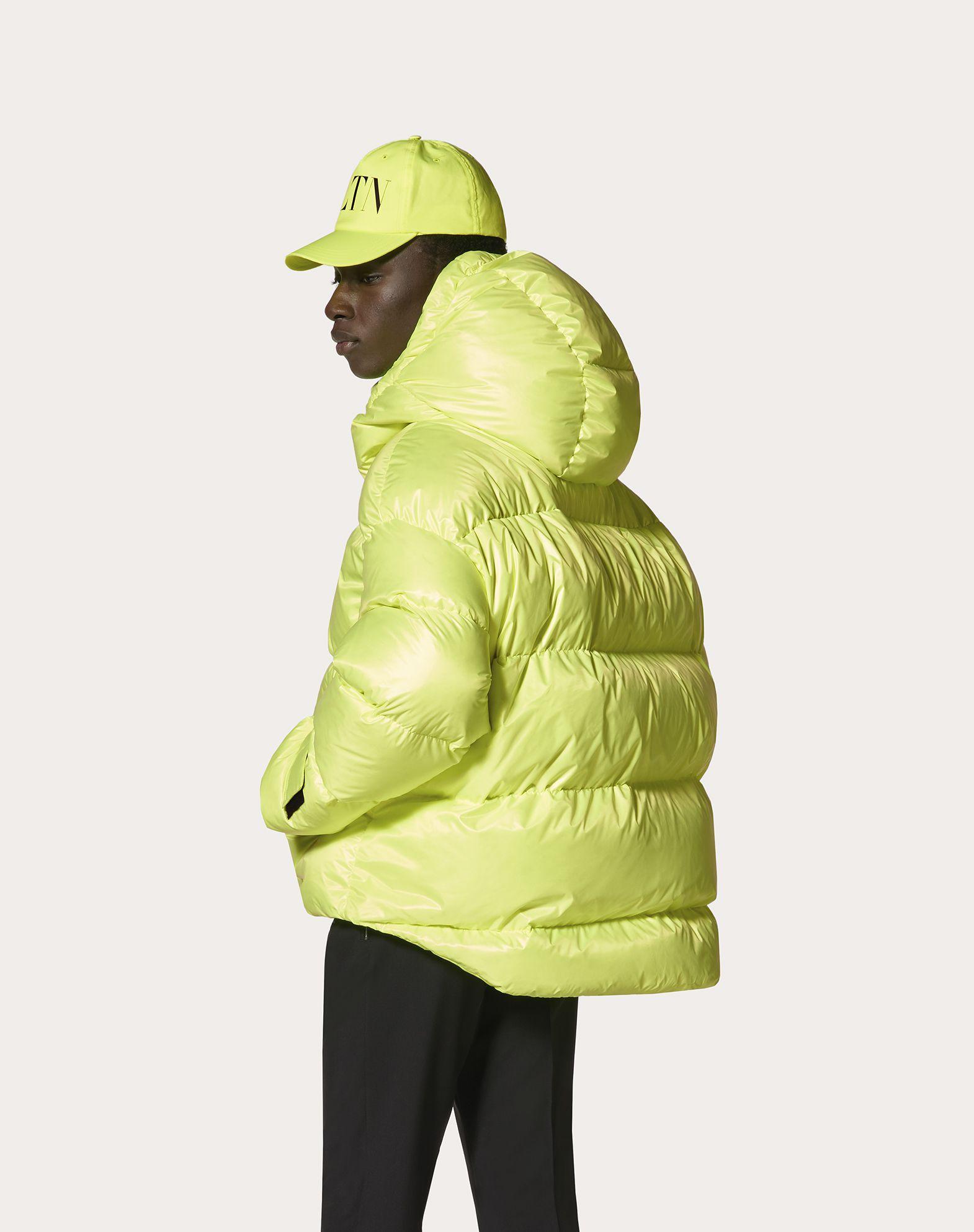 Valentino Synthetic Duvet Couture Down Jacket With Hood in Yellow 