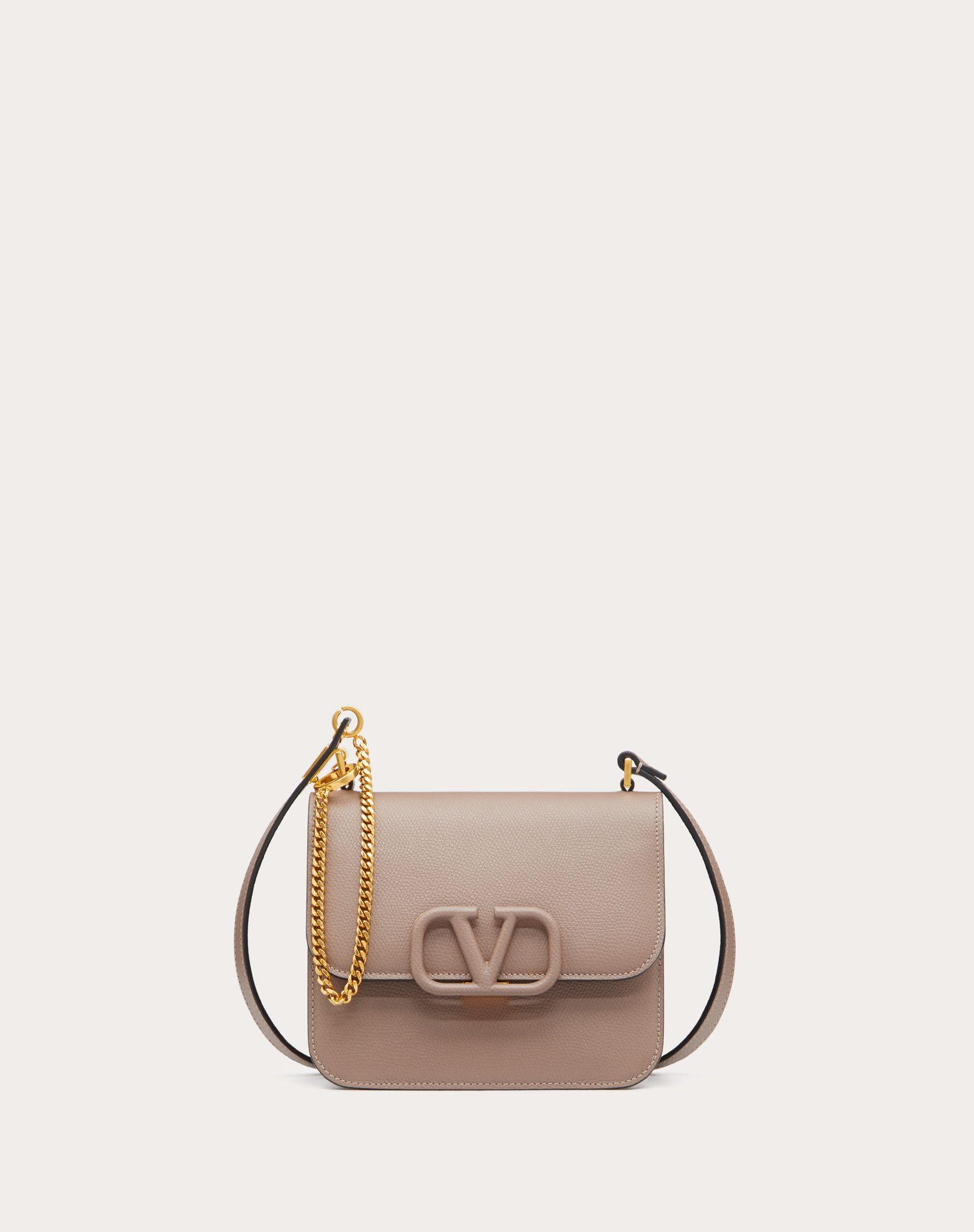 Valentino Garavani Micro Vsling Shoulder Bag In Antique Brass