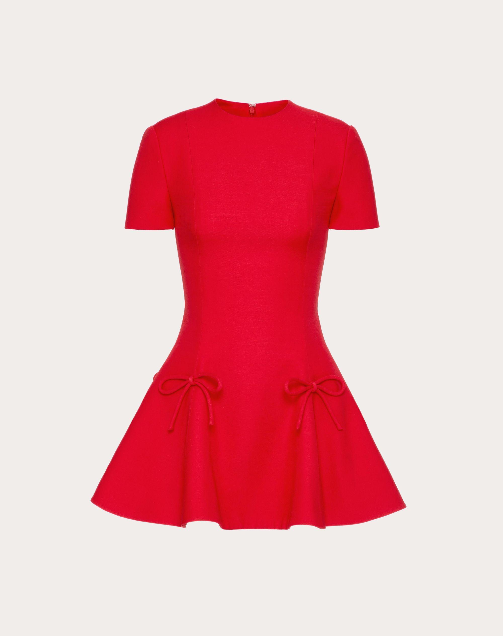 Valentino Crepe Dress in Red |