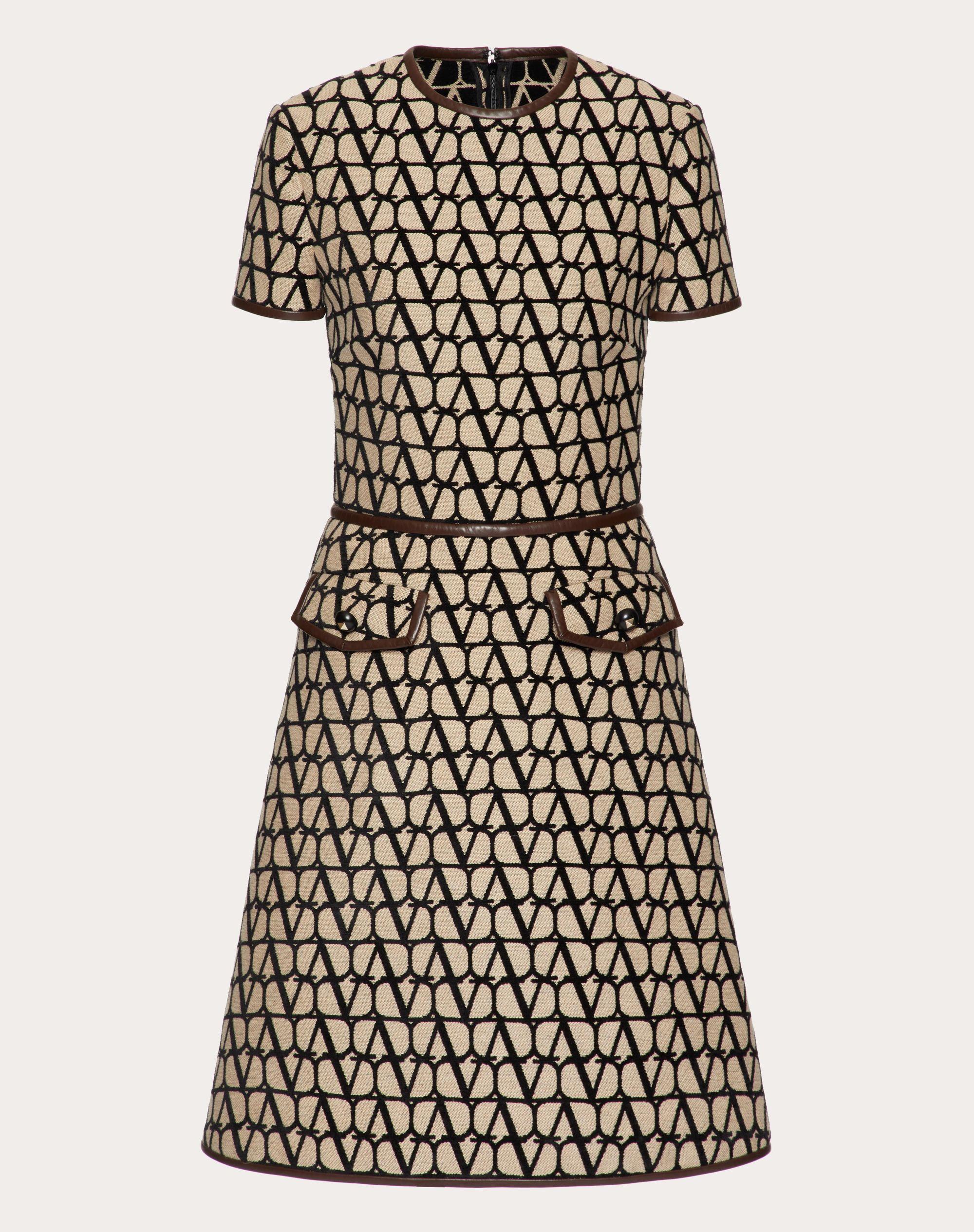 Valentino Dress In Toile Iconographe Light in Natural Lyst
