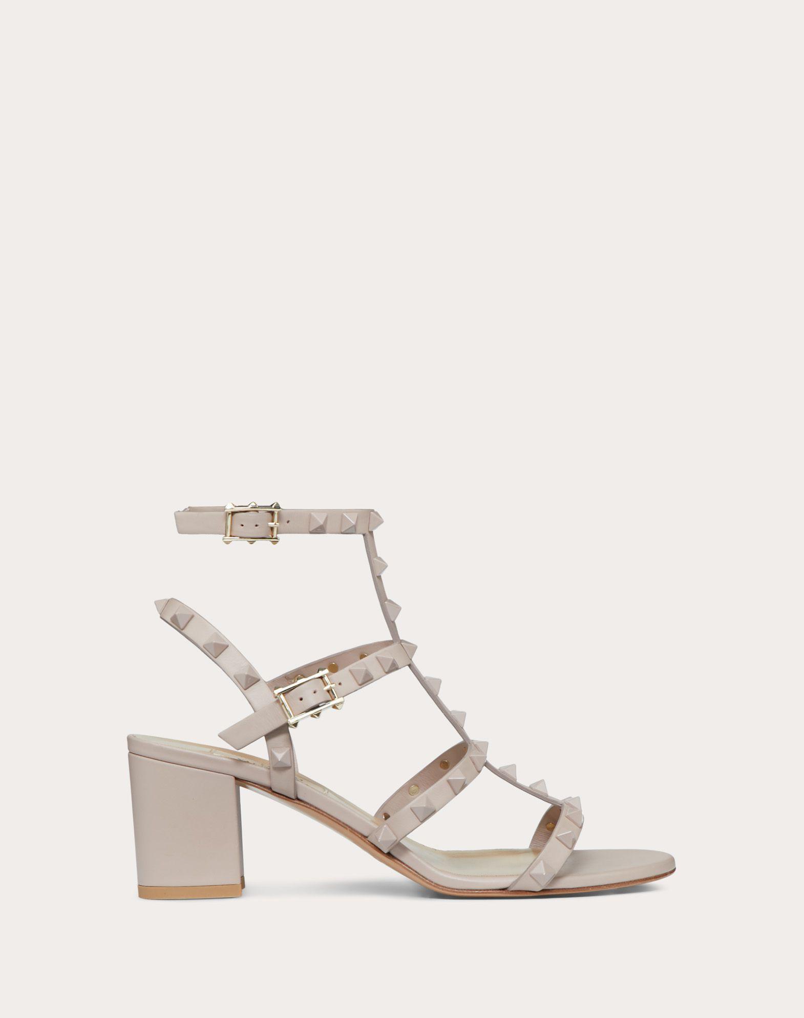 valentino rockstud ankle strap sandals